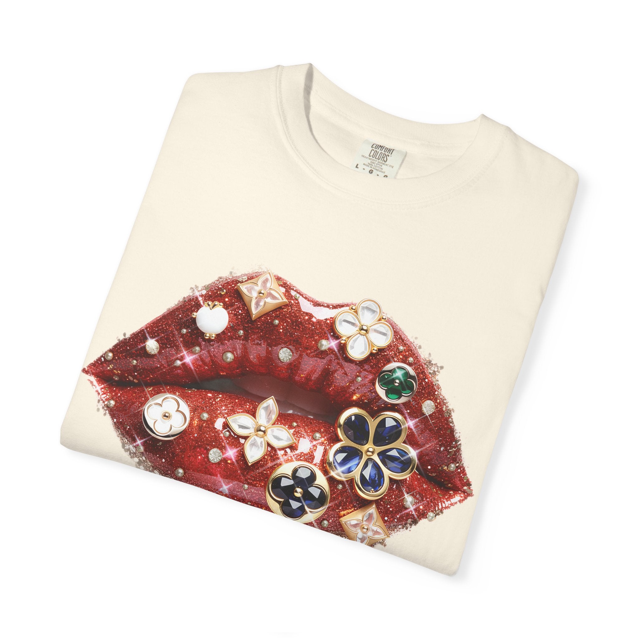 Jewel Lips Tee - Comfort Colors
