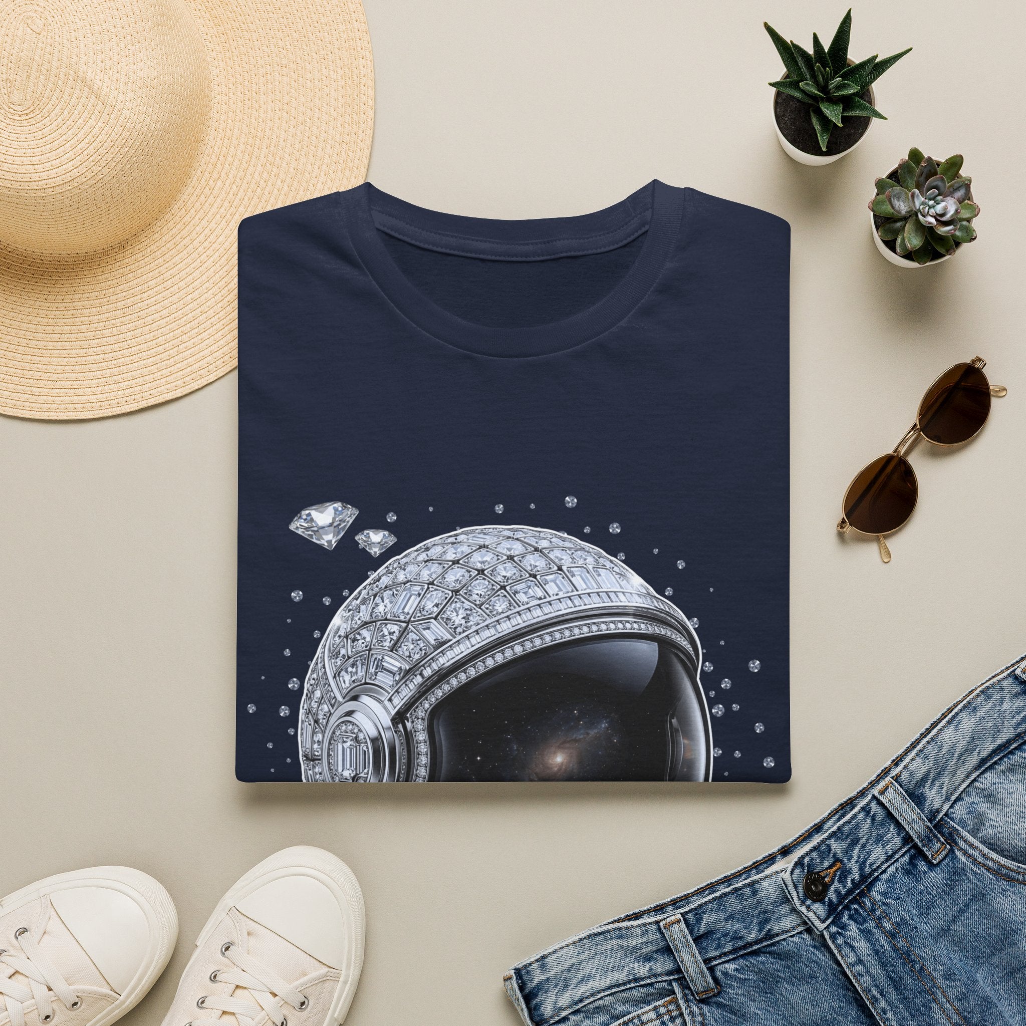 Sparkle Astronaut Tee - Gildan