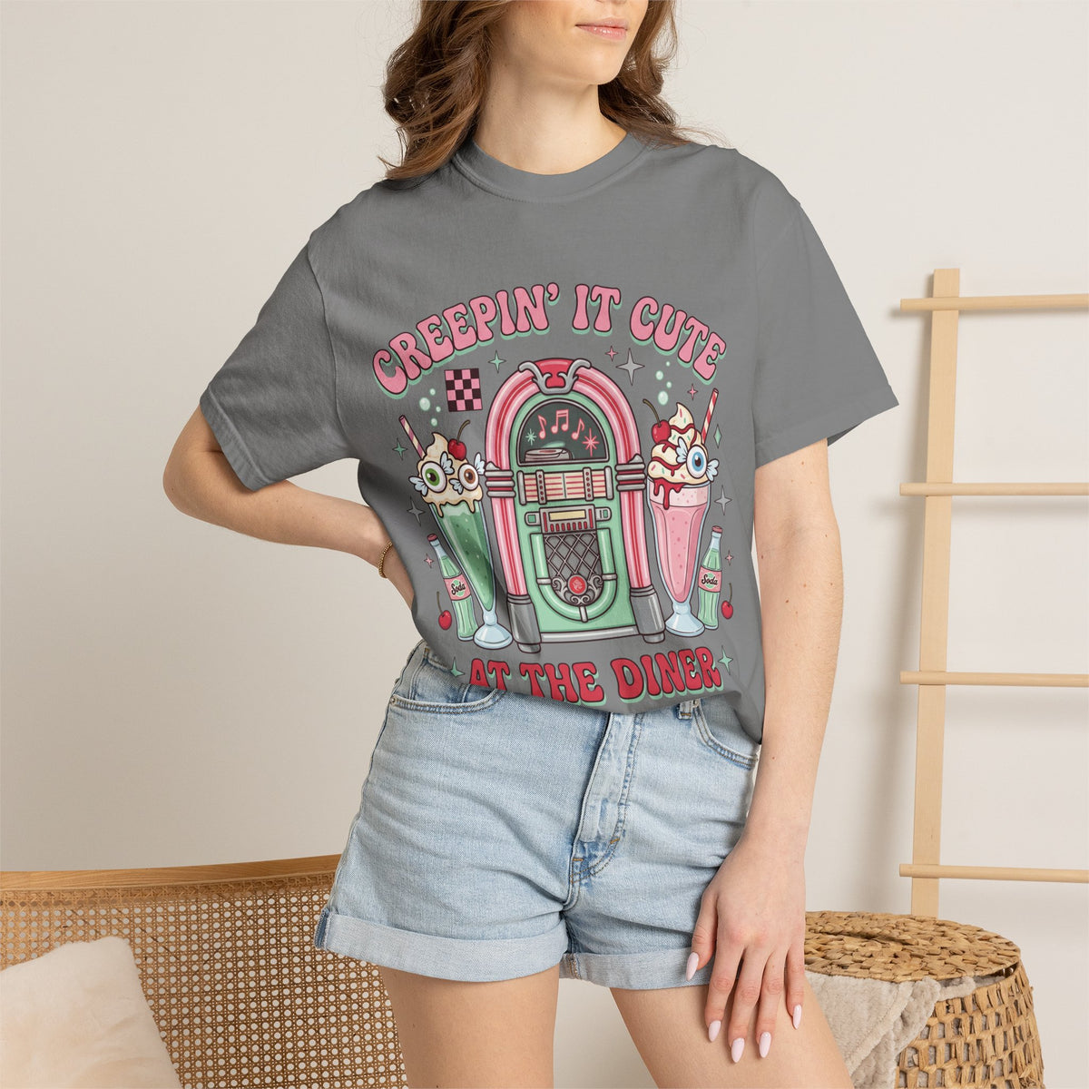 Creepin' It Cute Tee - Comfort Colors