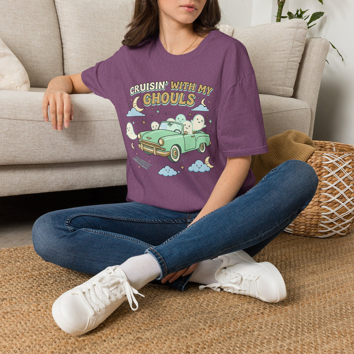 Cruisin' With My Ghouls Tee - Gildan