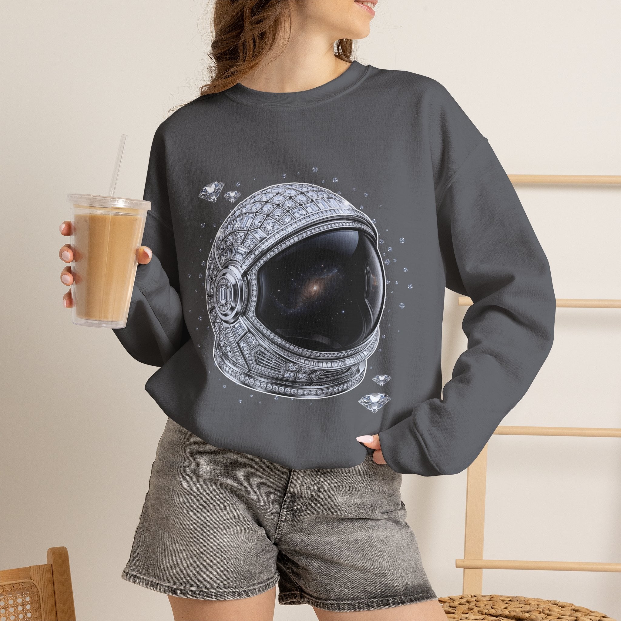 Sparkle Astronaut Sweatshirt - Gildan
