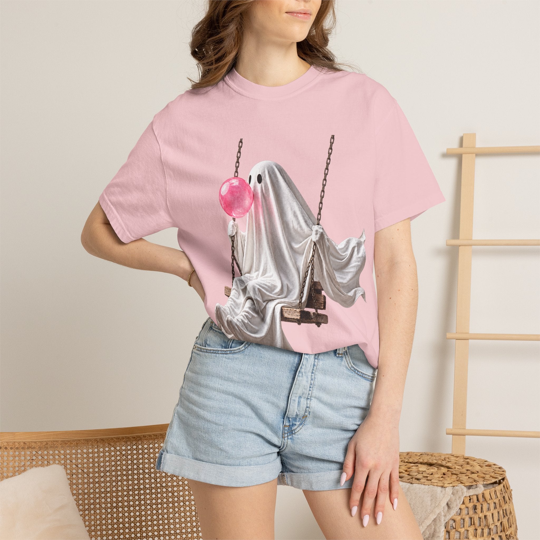 Bubblegum Ghost Tee - Comfort Colors