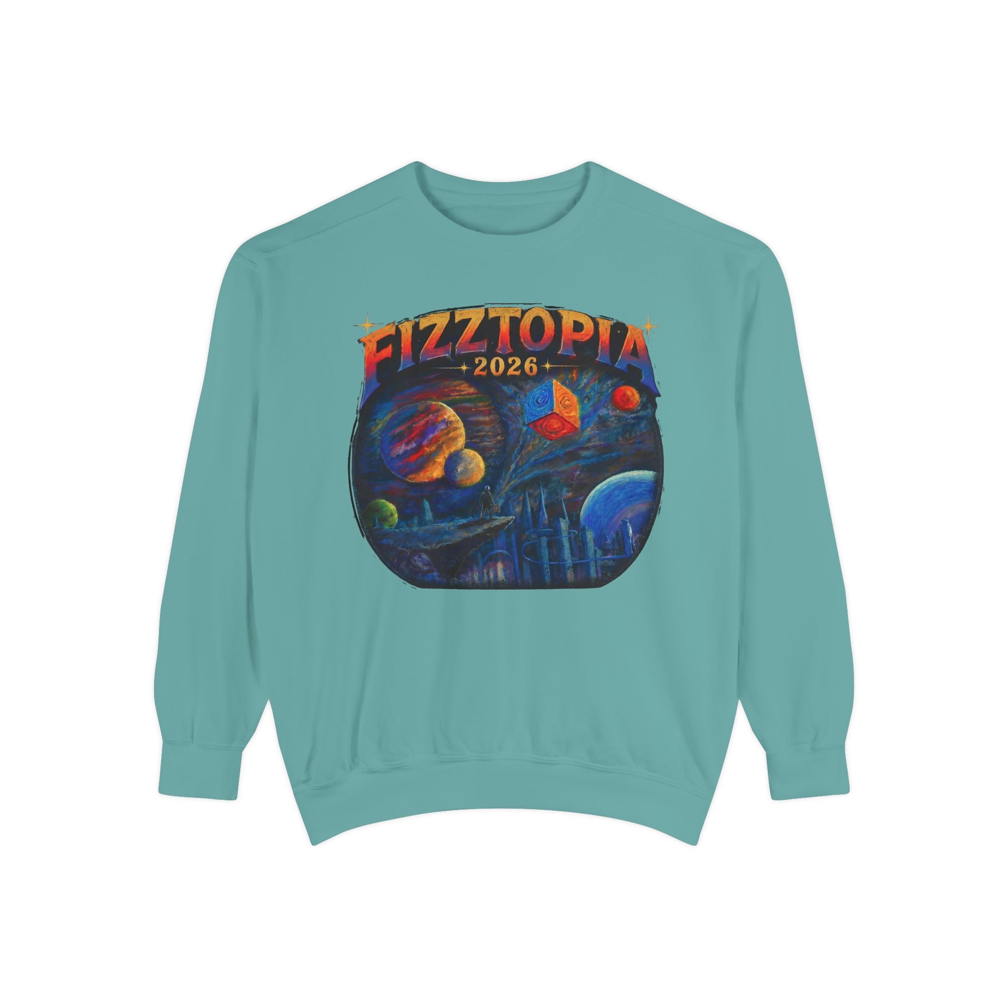 Daddy Ring Bomb's Fizztopia Galaxy Sweatshirt - Comfort Colors