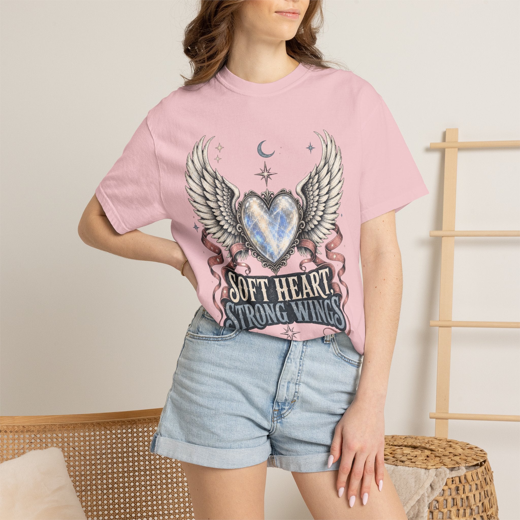 Soft Heart Strong Wings Tee - Comfort Colors