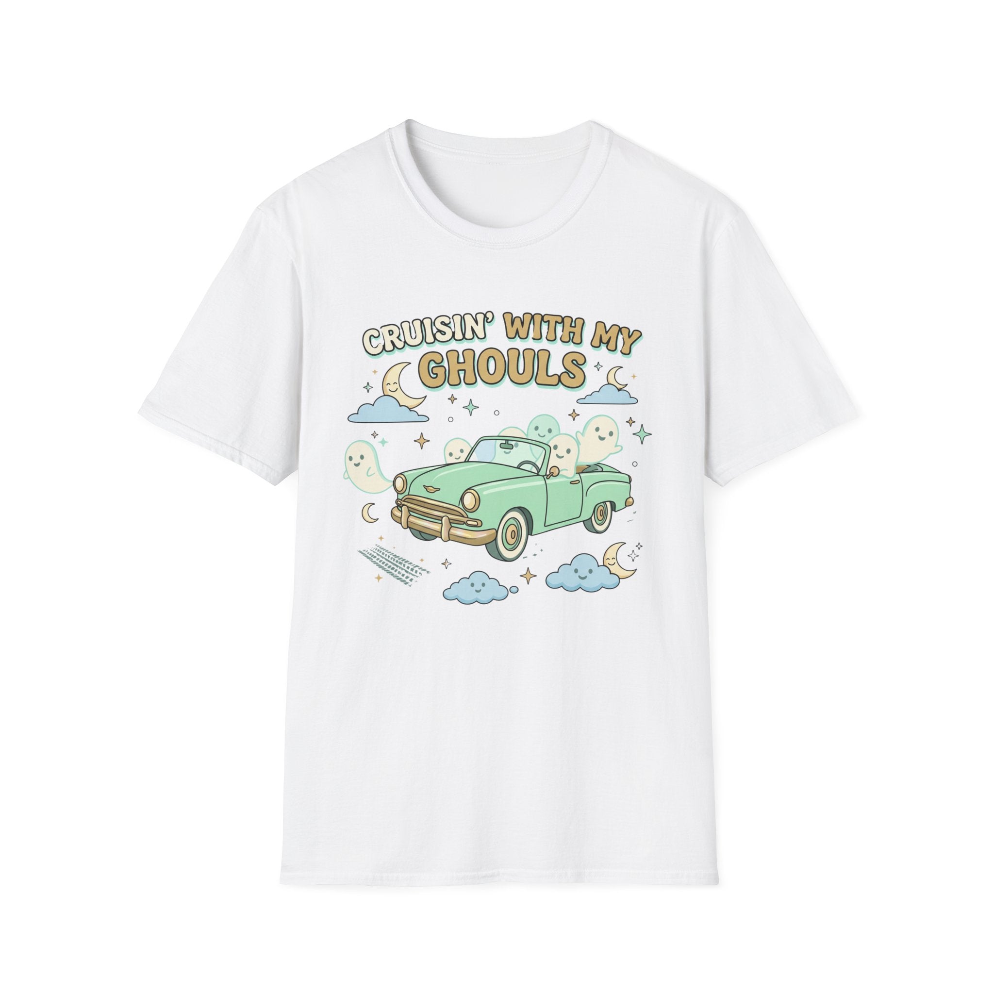 Cruisin' With My Ghouls Tee - Gildan