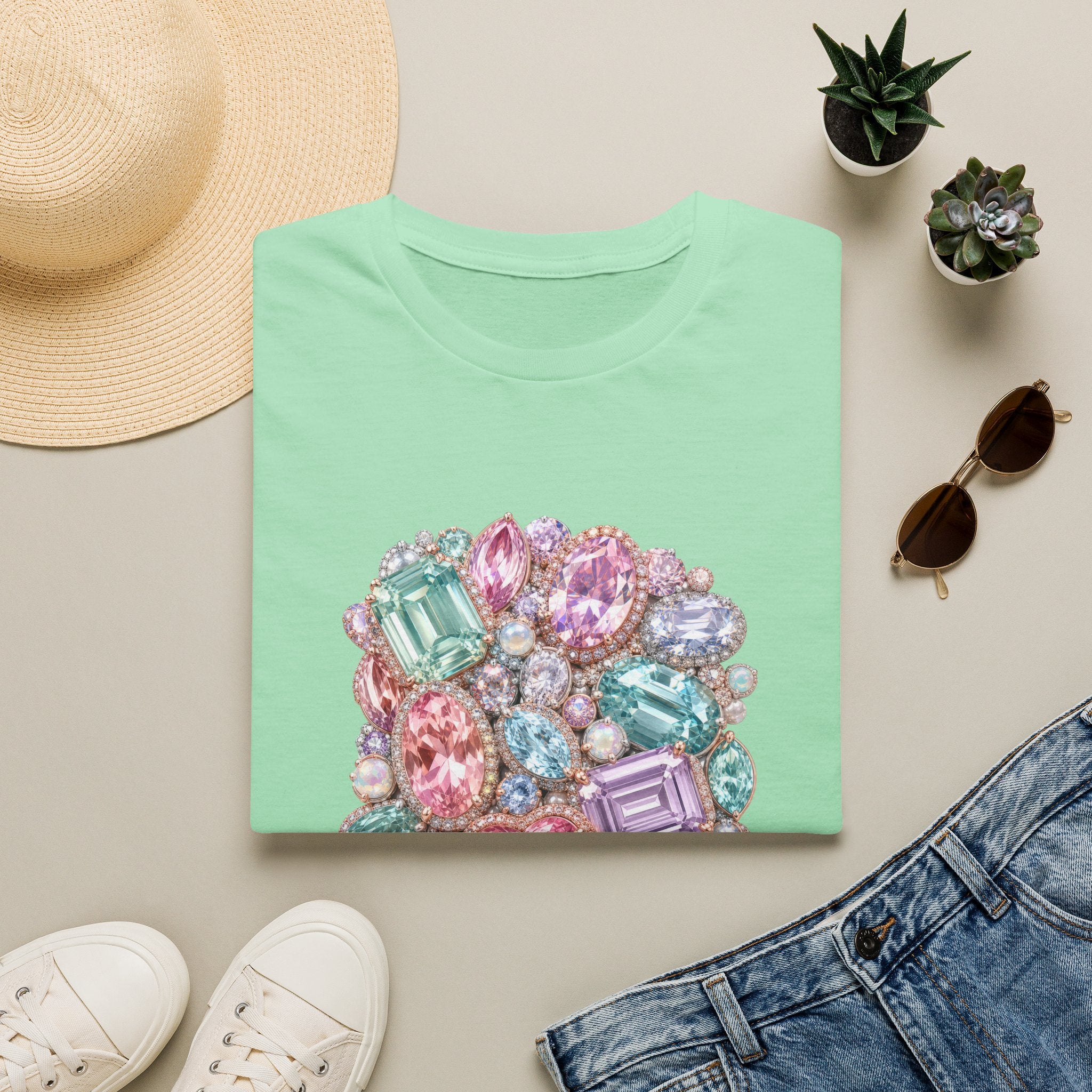 Halo Gemstone Tee - Gildan