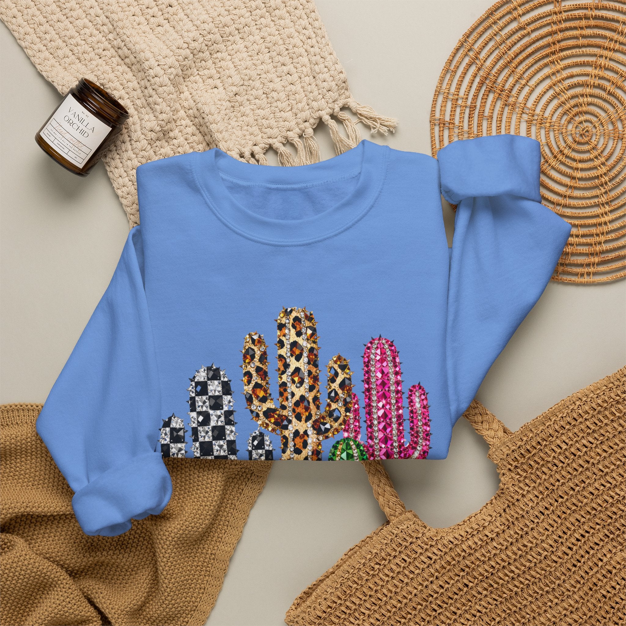 The Jeweled Cactus Sweatshirt - Gildan