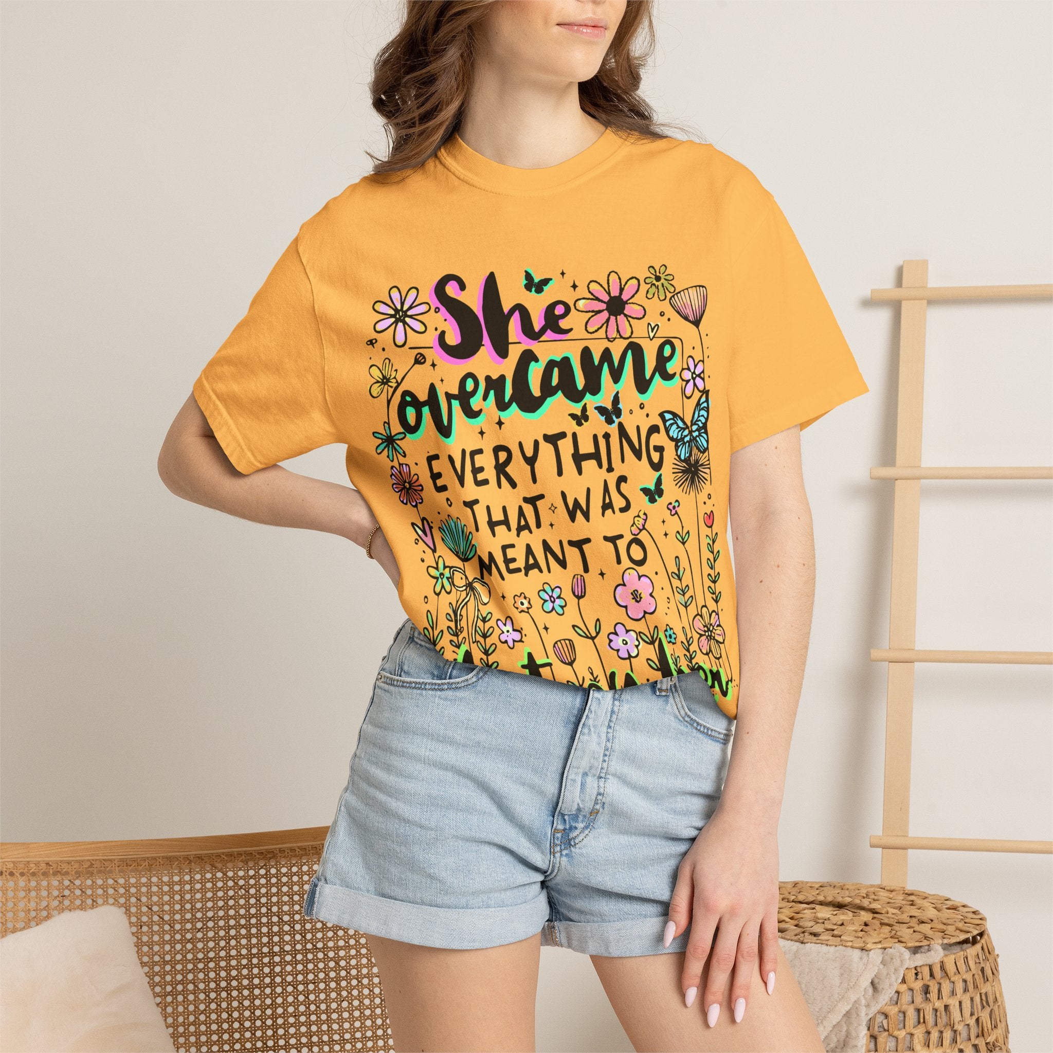 She Overcame Everything Tee - Comfort Colors