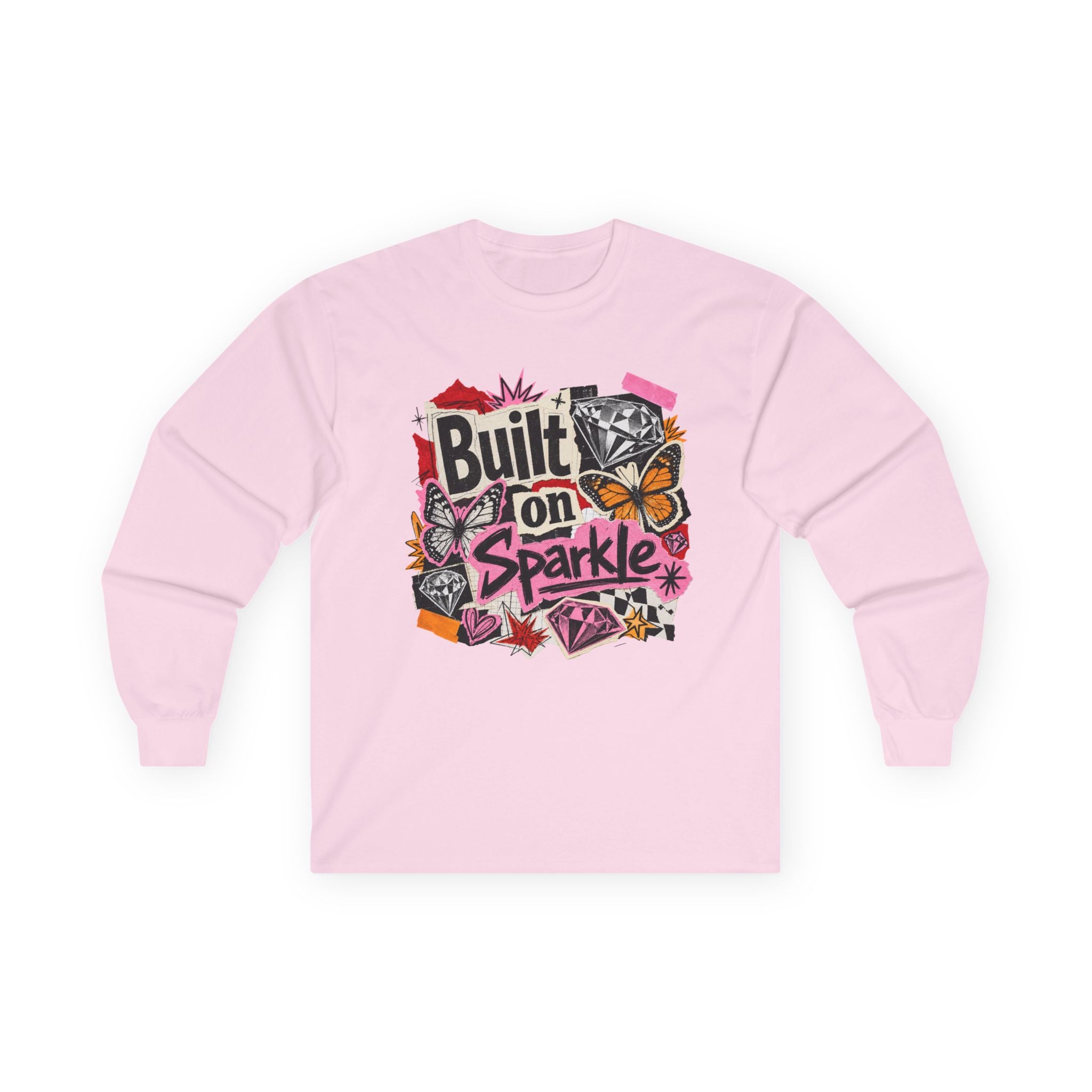 Built on Sparkle Long Sleeve Tee - Gildan