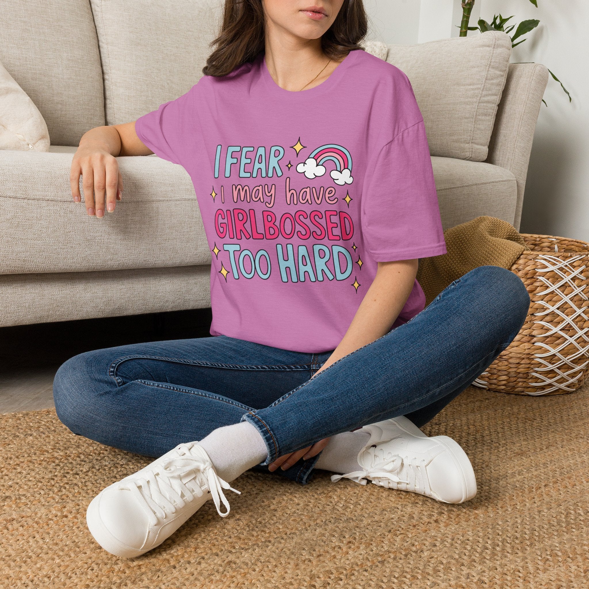 Girlbossed Too Hard Tee- Gildan