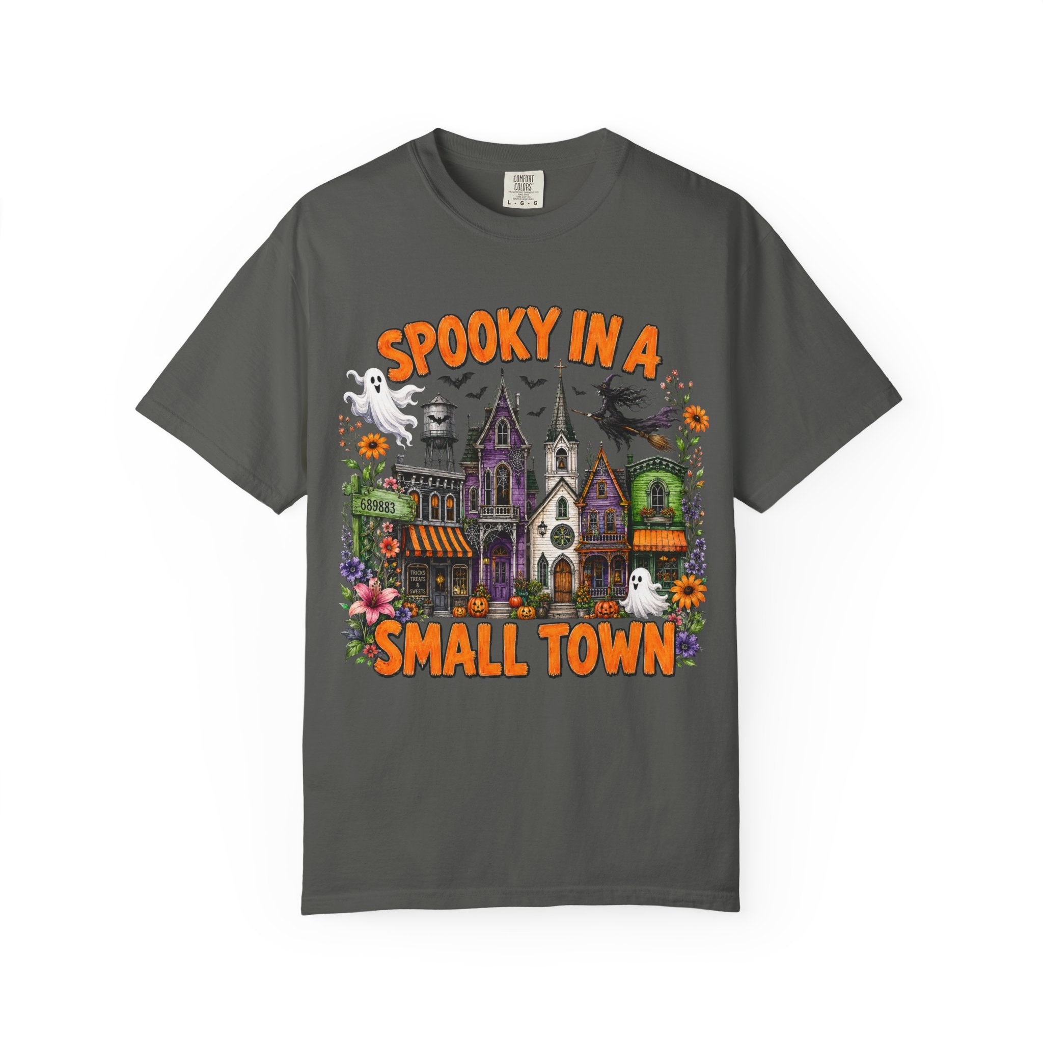 Spooky In A Small Town Tee - Comfort Colors