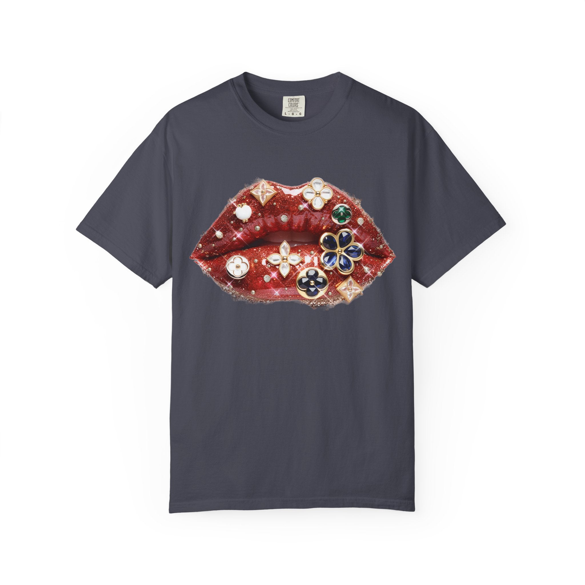 Jewel Lips Tee - Comfort Colors