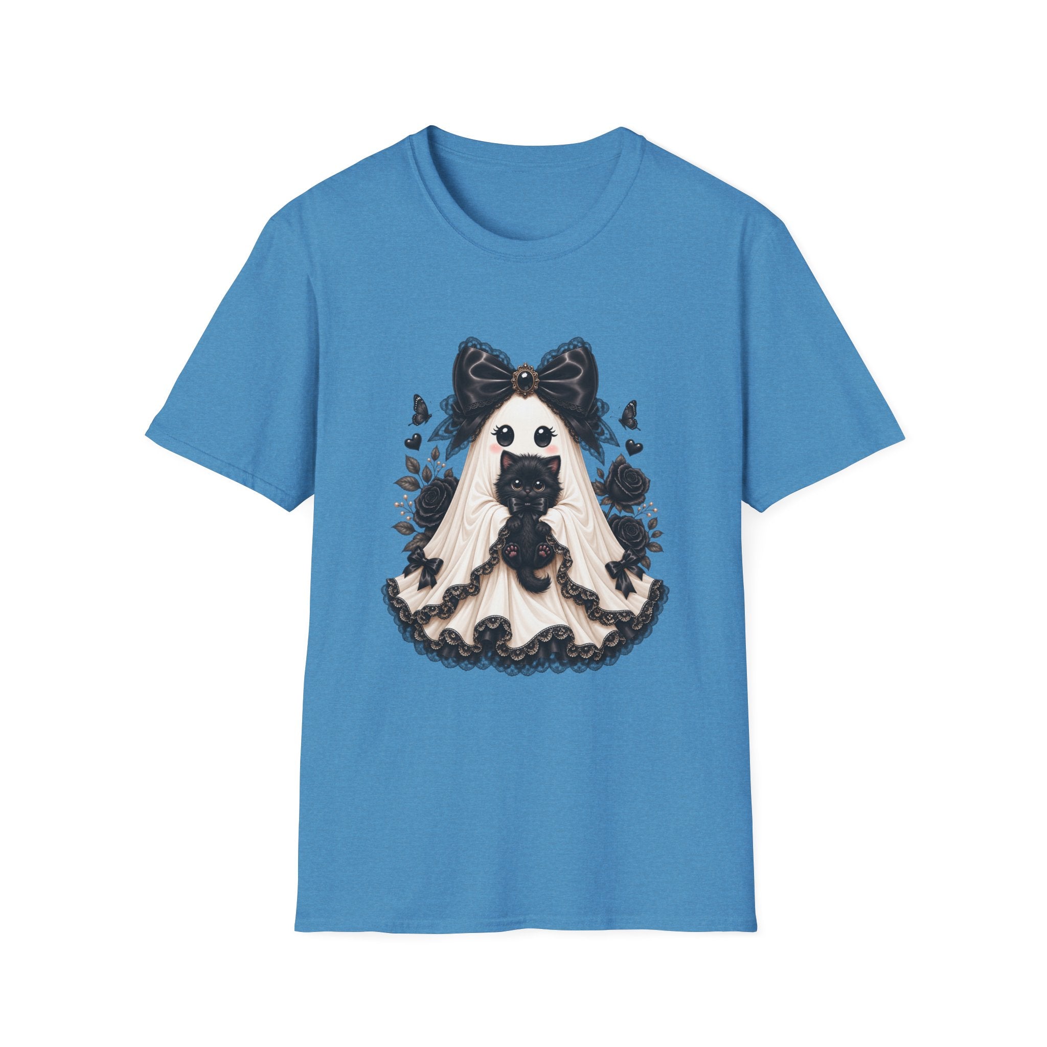 Lace Kitten Ghost Tee - Gildan