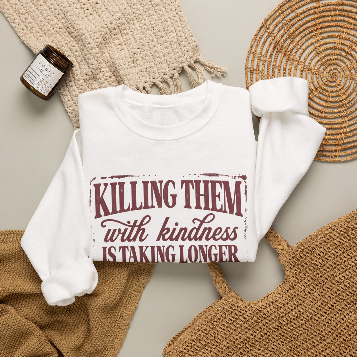 Killing Them With Kindness Sweatshirt - Gildan
