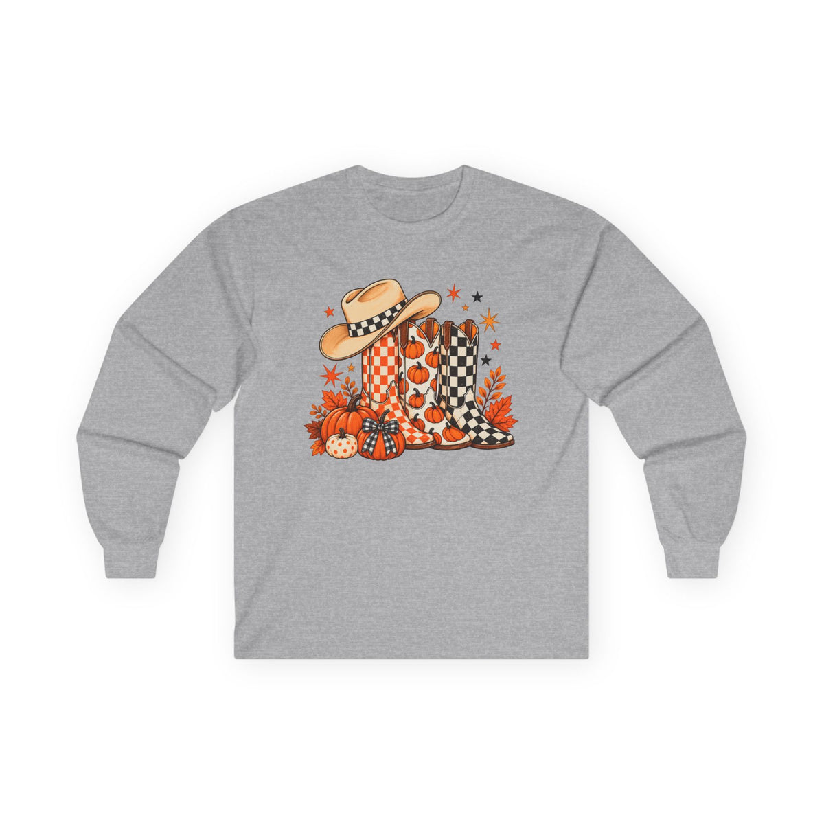 Halloween Boots Long Sleeve - Gildan