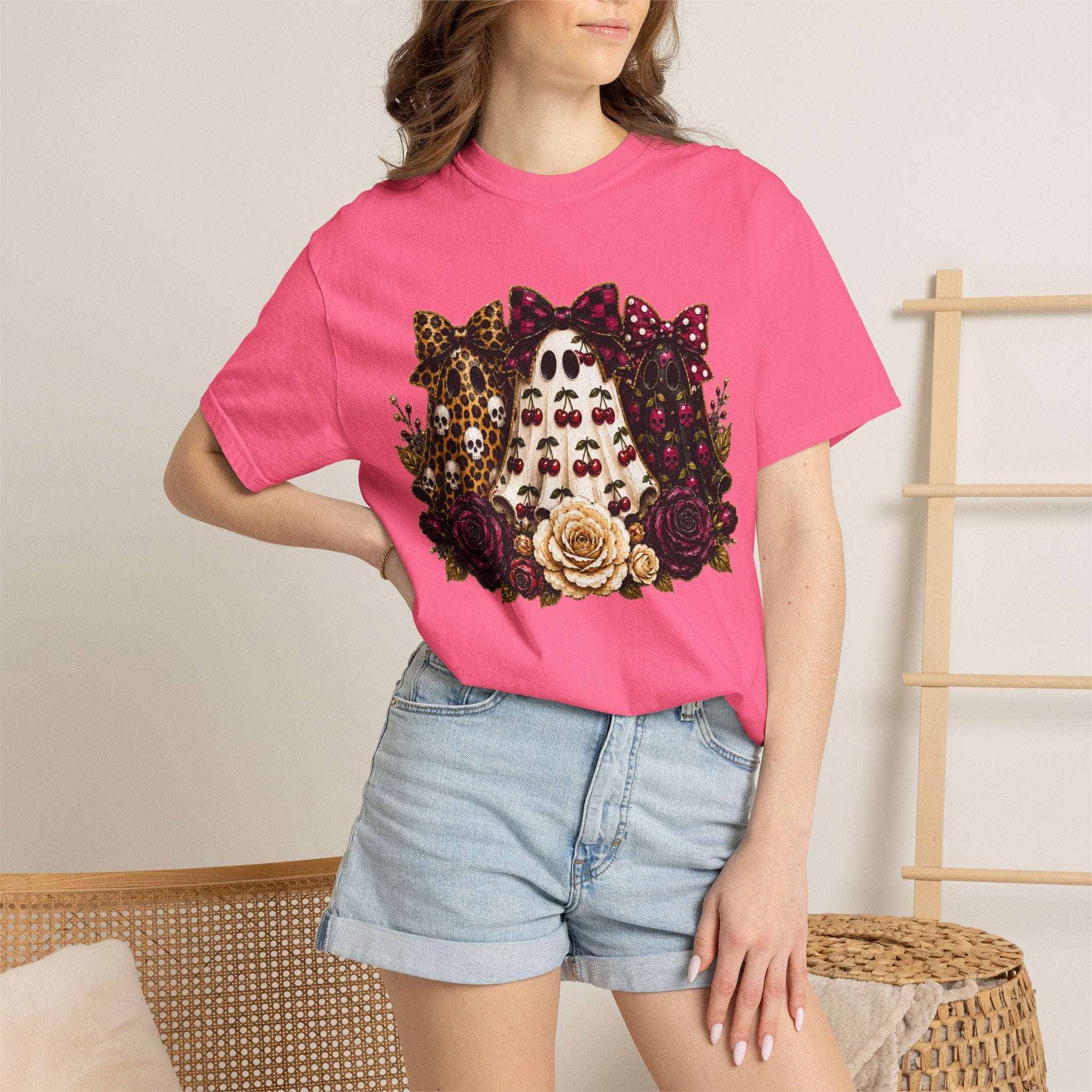 Cherry Ghosts Tee - Comfort Colors
