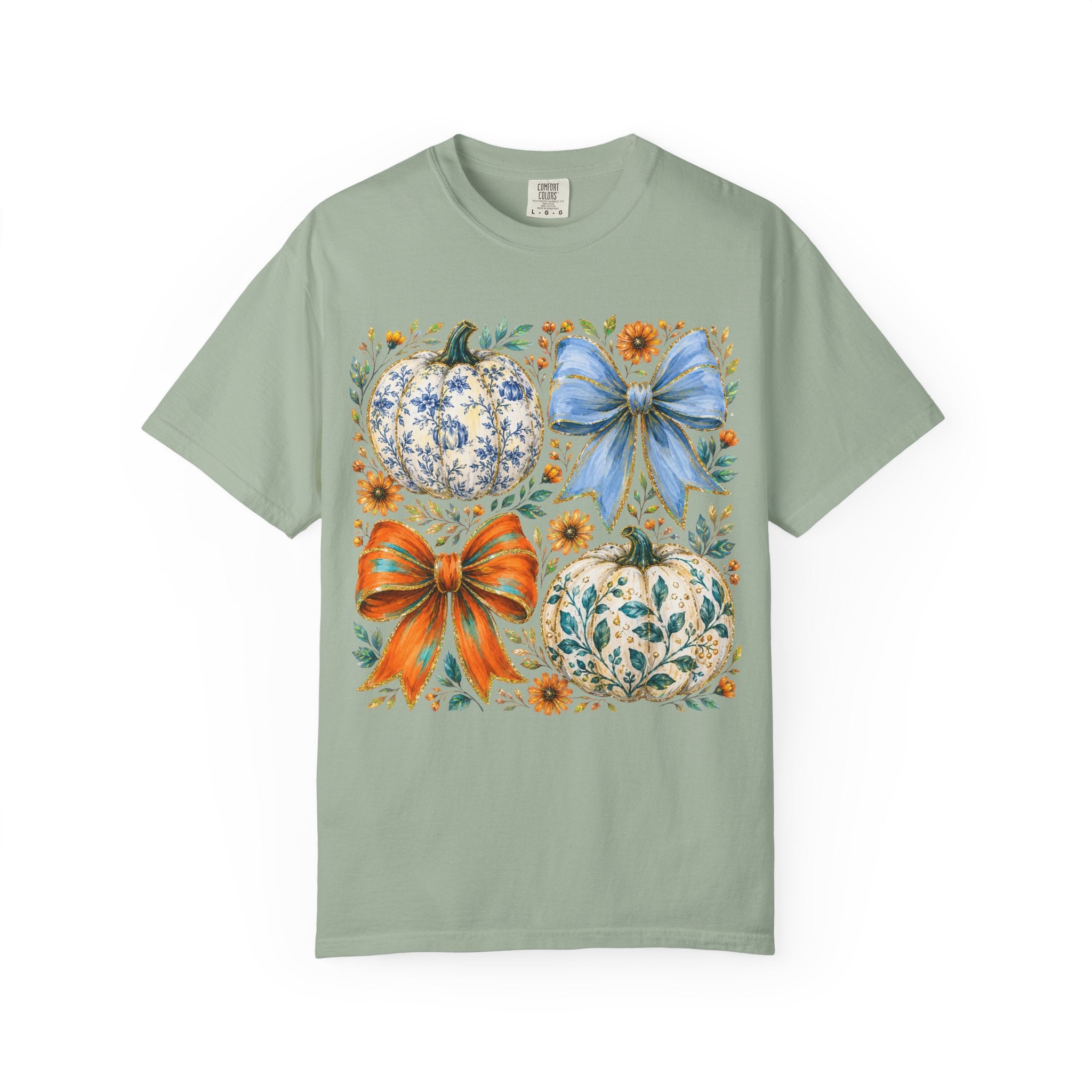 Pumpkin Bows Tee - Comfort Colors