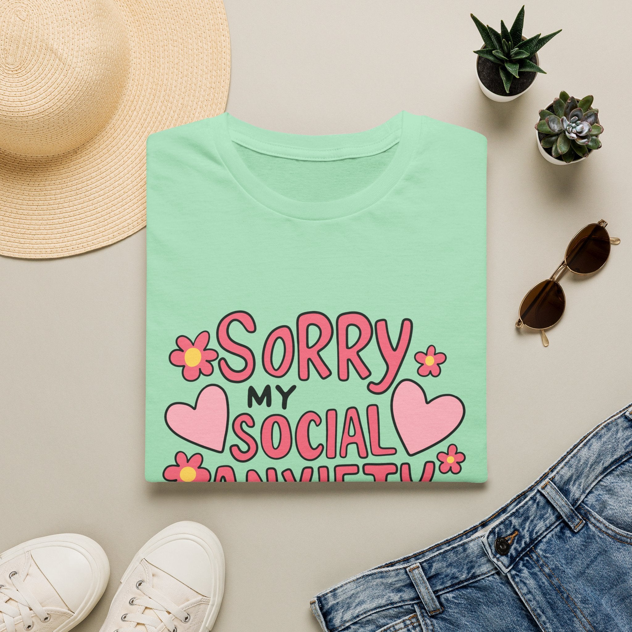 My Social Anxiety Says No Tee- Gildan