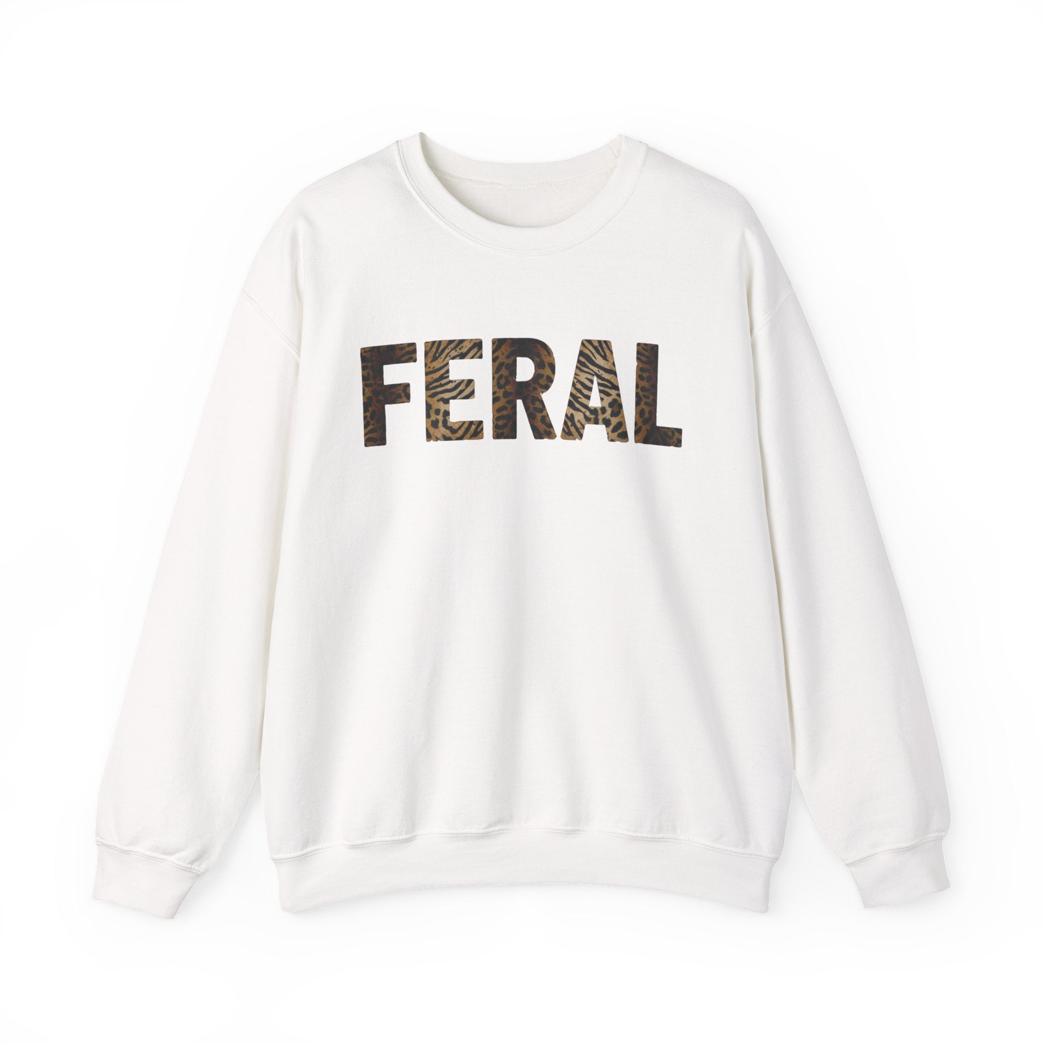 Feral Crewneck Sweatshirt — Bold Lettering