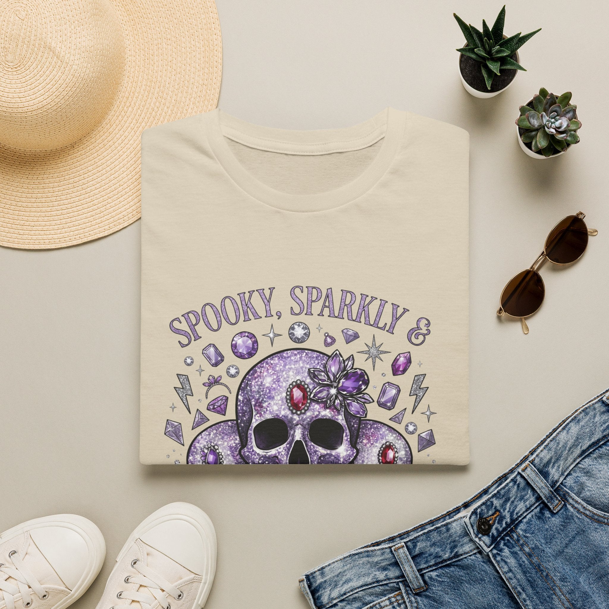 Spooky and Sparkly Tee - Gildan