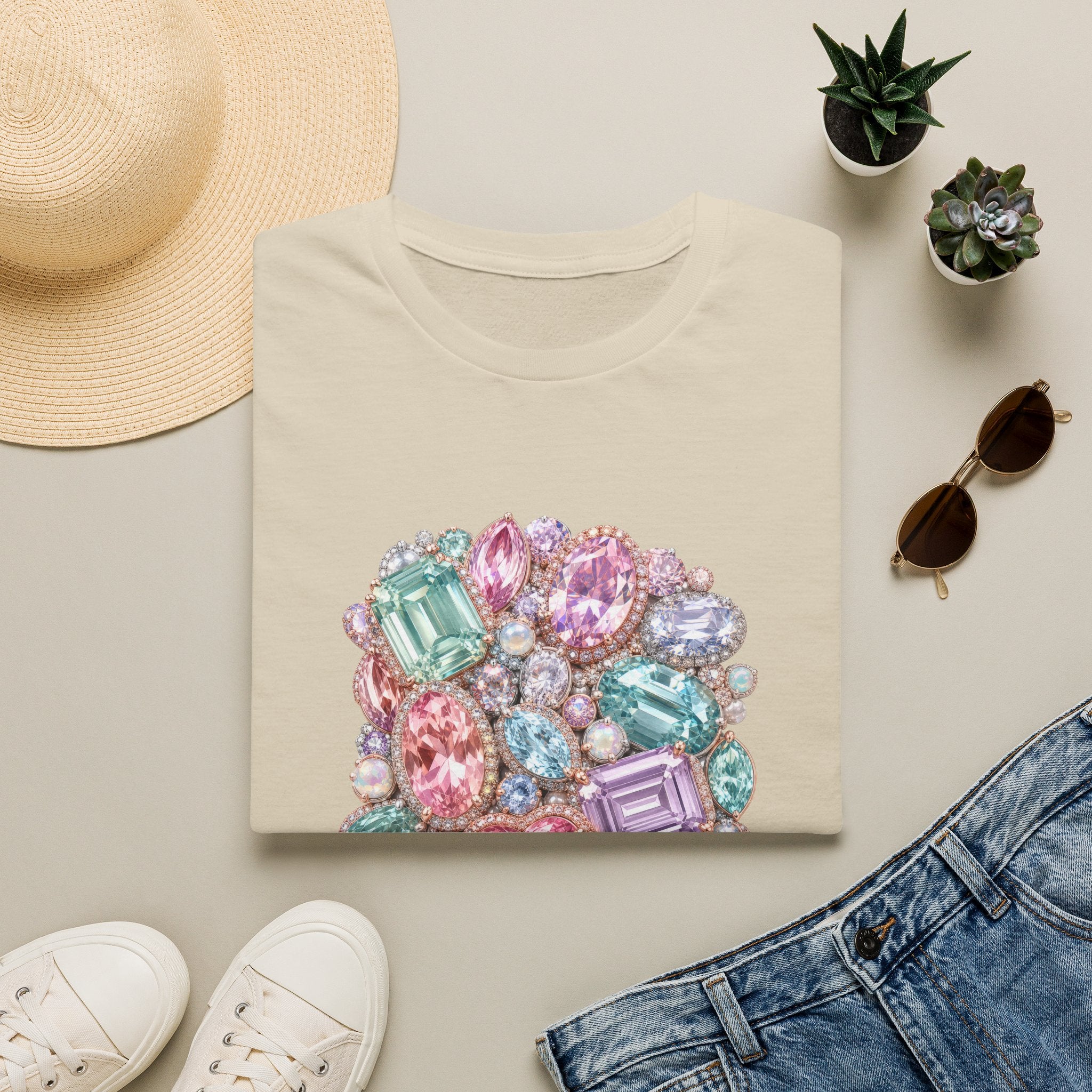 Halo Gemstone Tee - Gildan