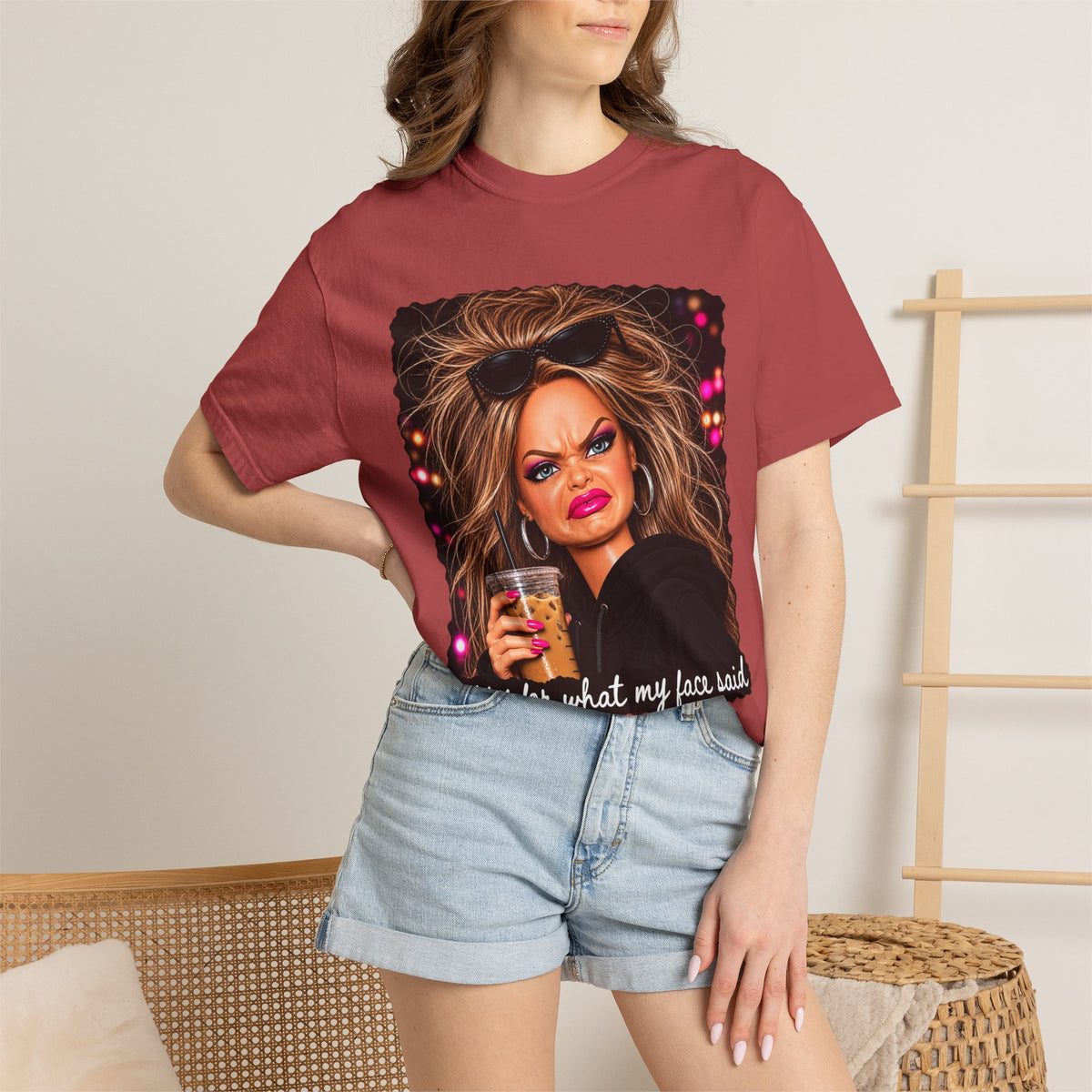 Sorry For What My Face Said Tee - Comfort Colors