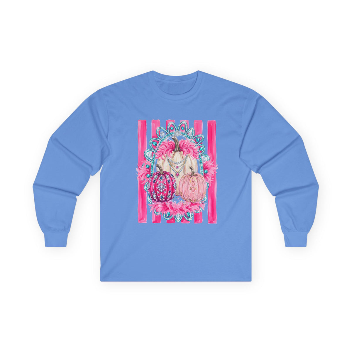 Pink Pumpkins Glam Long Sleeve - Gildan
