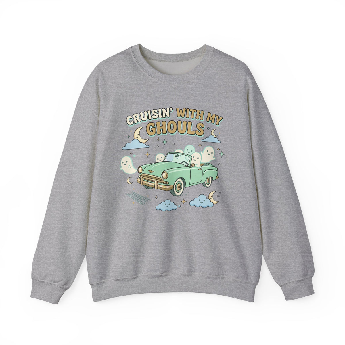 Cruisin' With My Ghouls Sweatshirt - Gildan