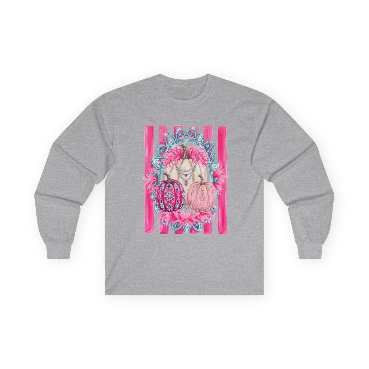 Pink Pumpkins Glam Long Sleeve - Gildan
