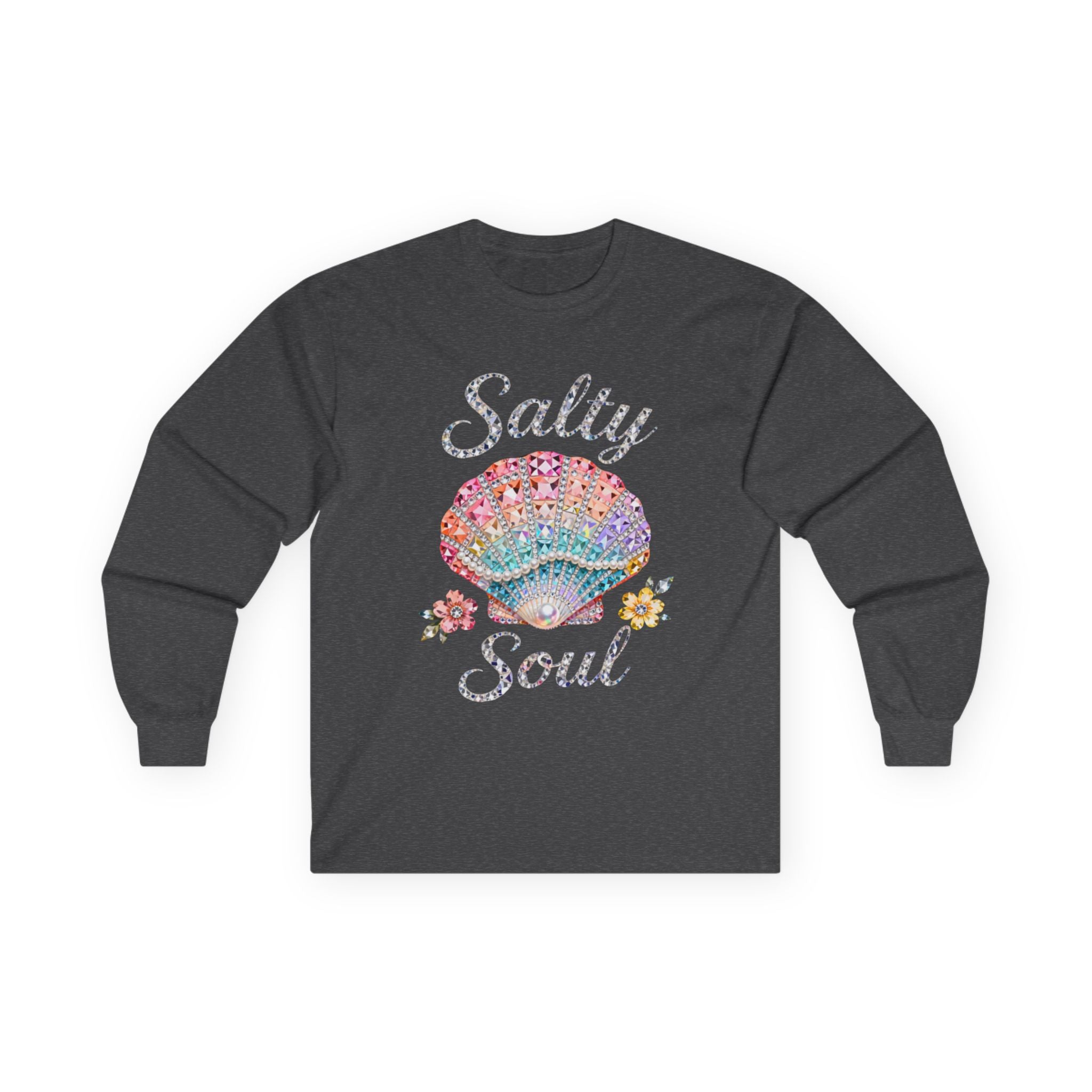 Salty Soul Long Sleeve Tee - Gildan