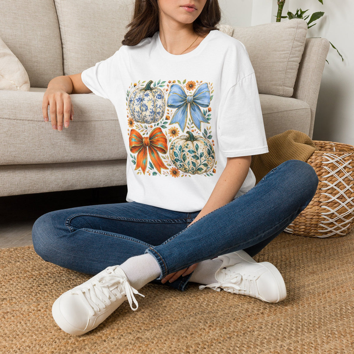 Pumpkin Bows Tee - Gildan