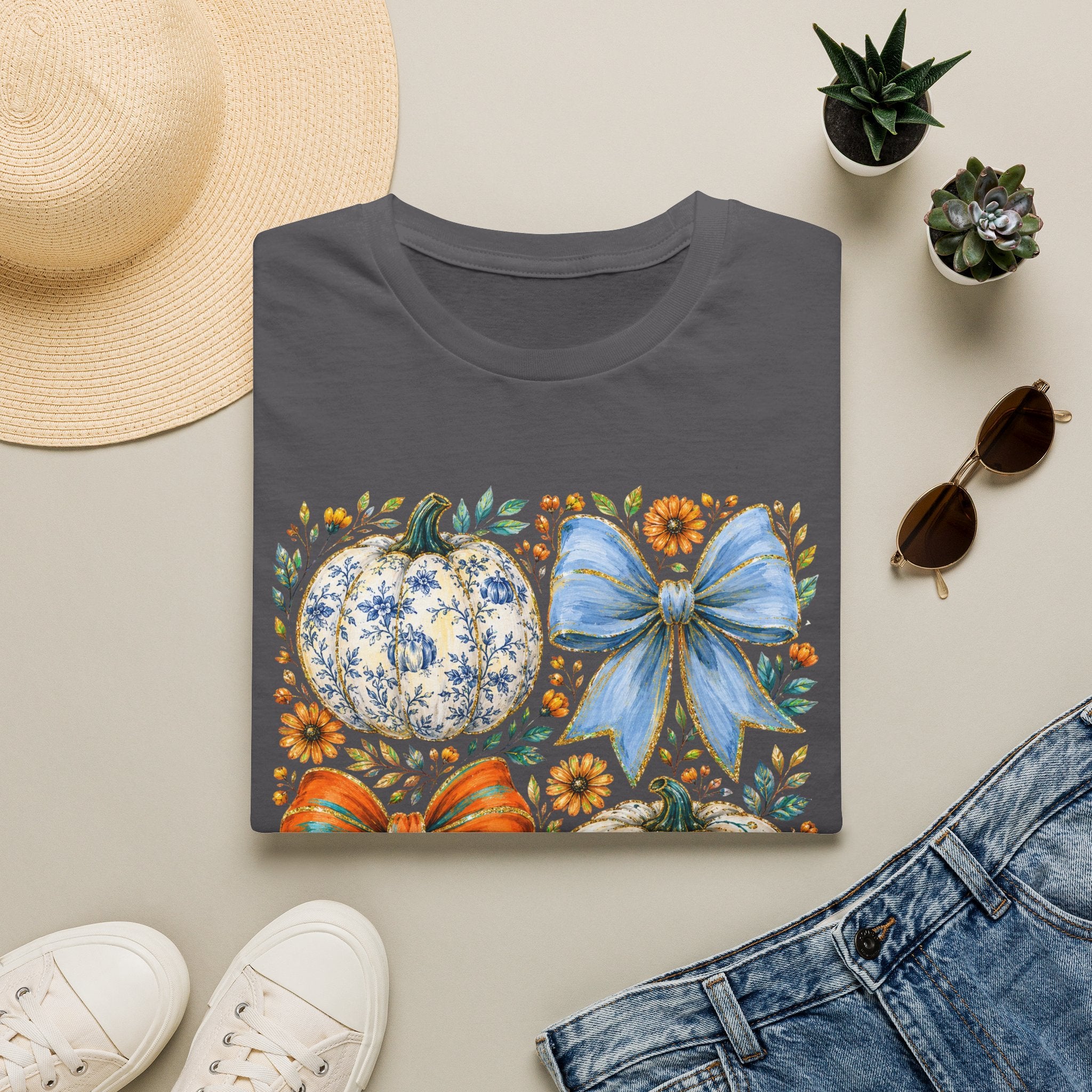 Pumpkin Bows Tee - Gildan