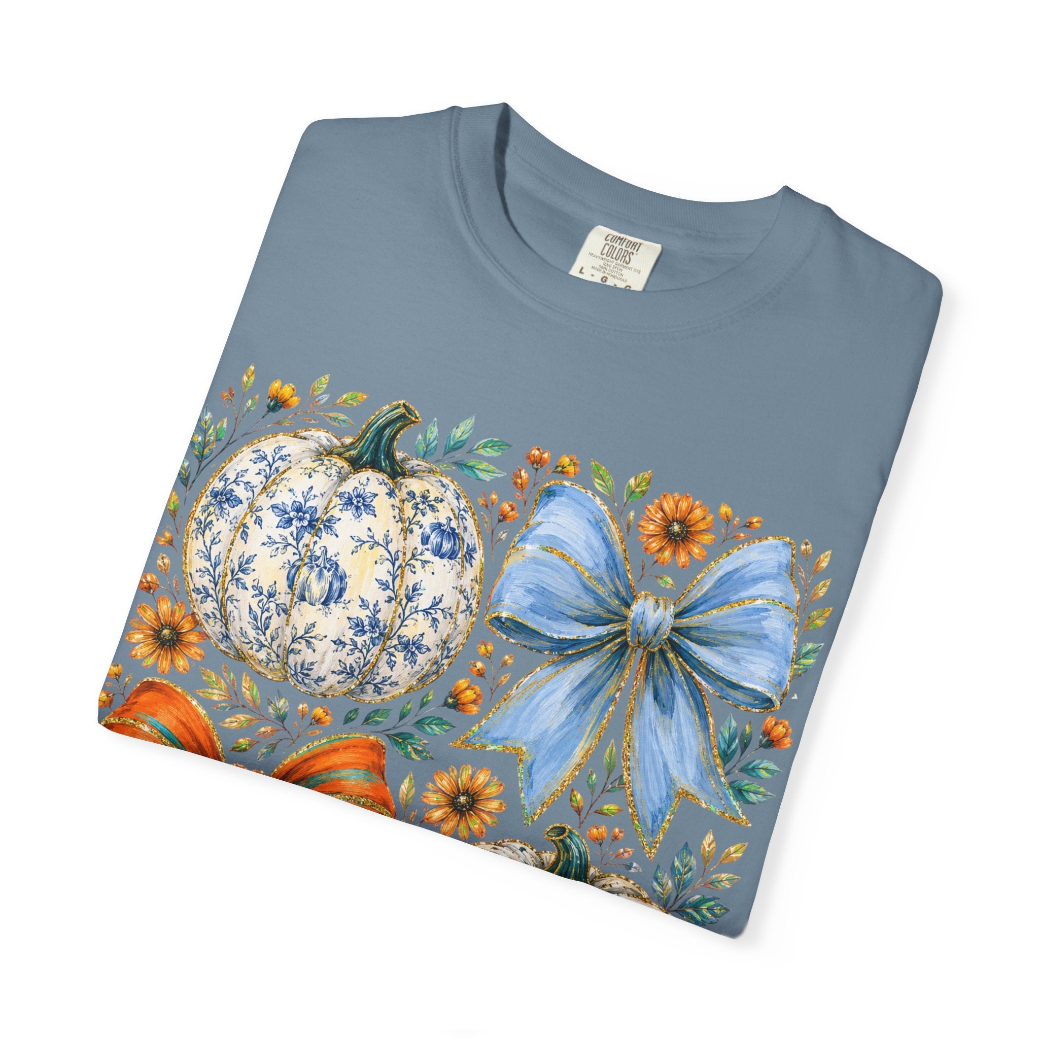 Pumpkin Bows Tee - Comfort Colors