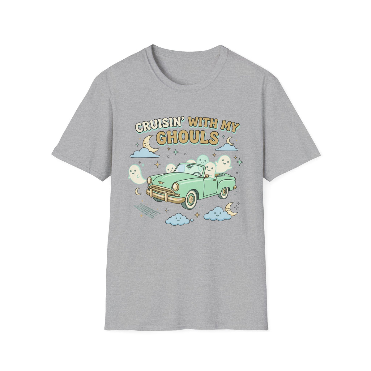 Cruisin' With My Ghouls Tee - Gildan