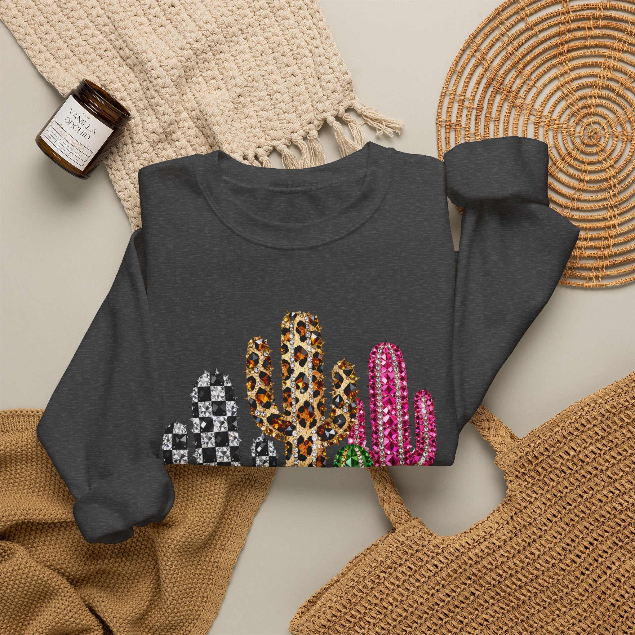 The Jeweled Cactus Sweatshirt - Gildan