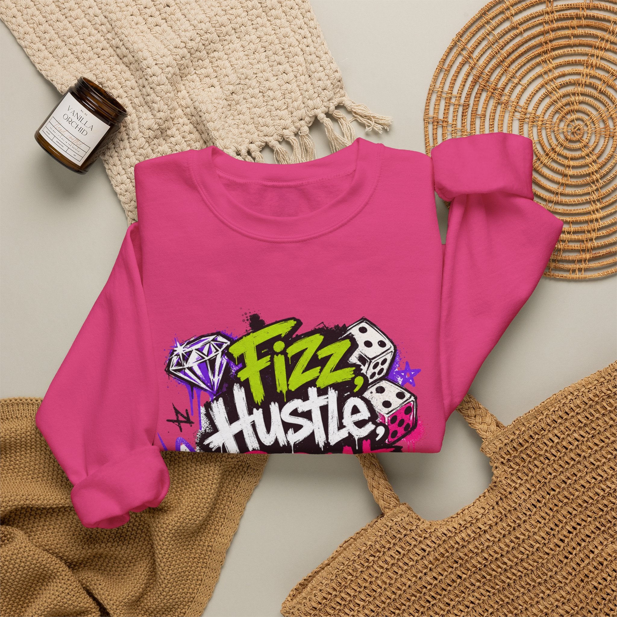 Fizz Hustle Repeat Sweatshirt - Gildan