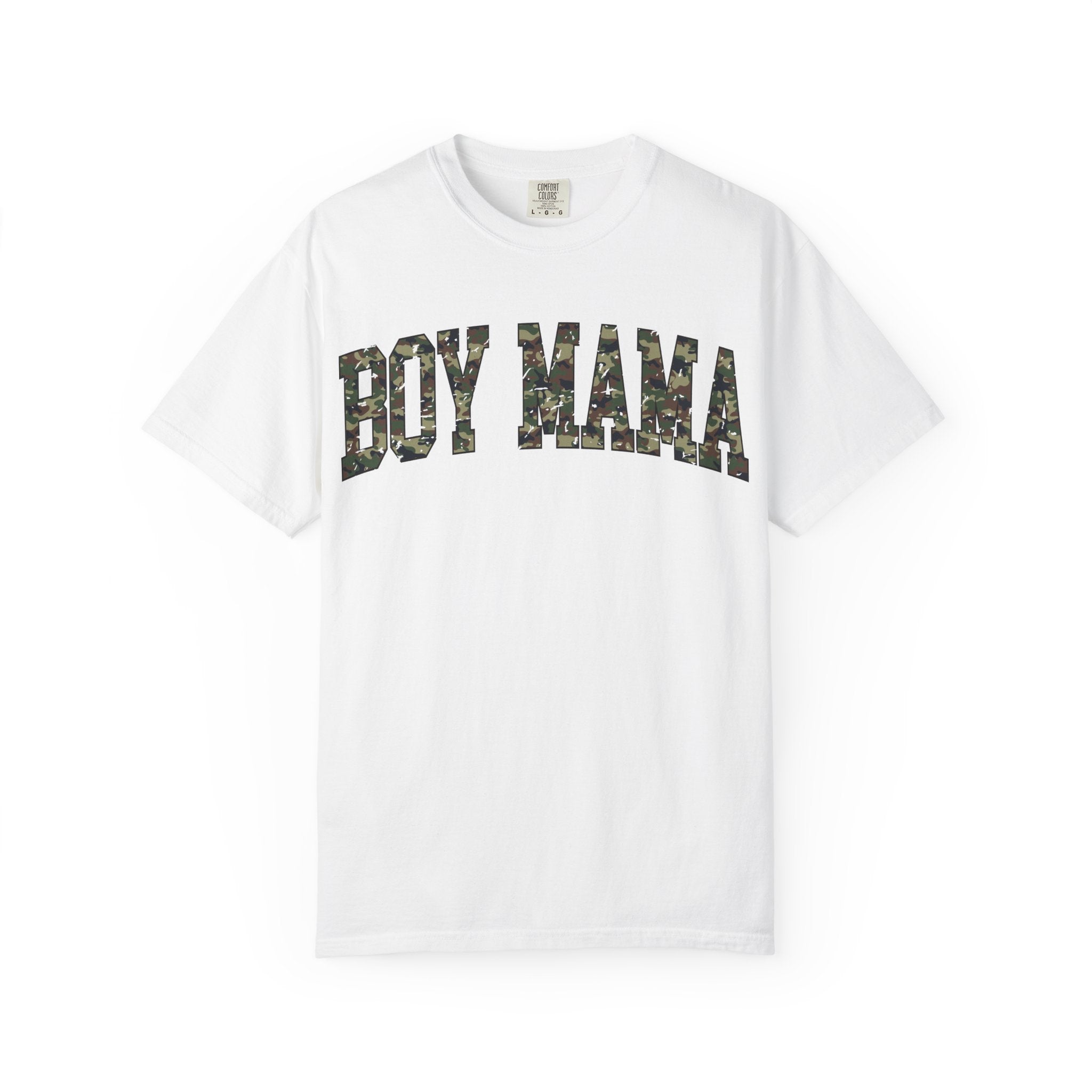 Boy Mama T-Shirt — Camo Graphic Tee
