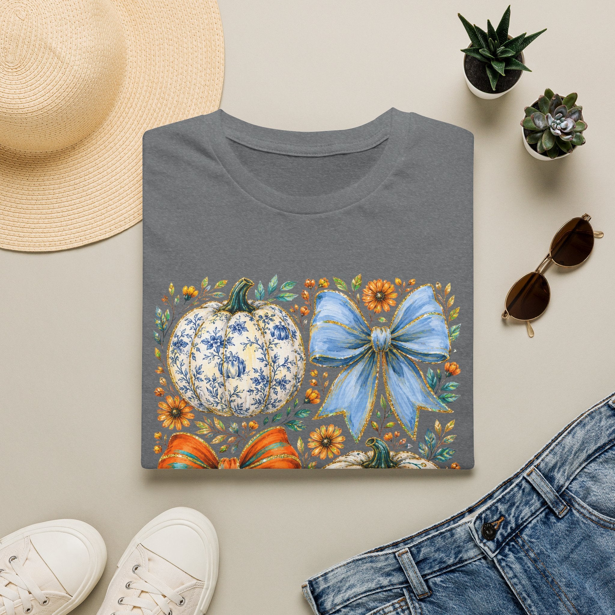 Pumpkin Bows Tee - Gildan