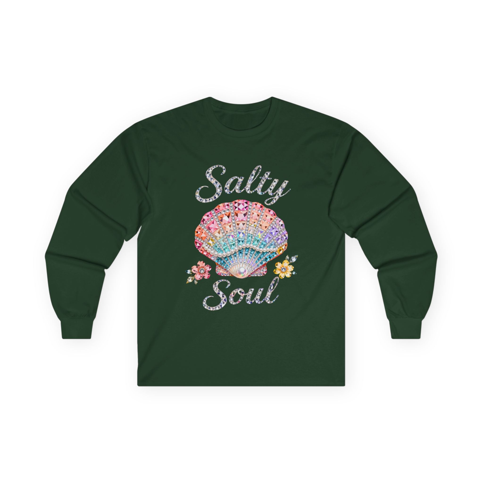 Salty Soul Long Sleeve Tee - Gildan