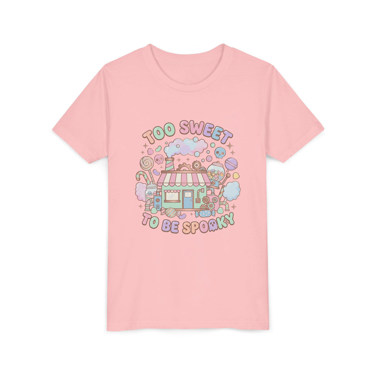 Too Sweet To Be Spooky Big Kid Tee