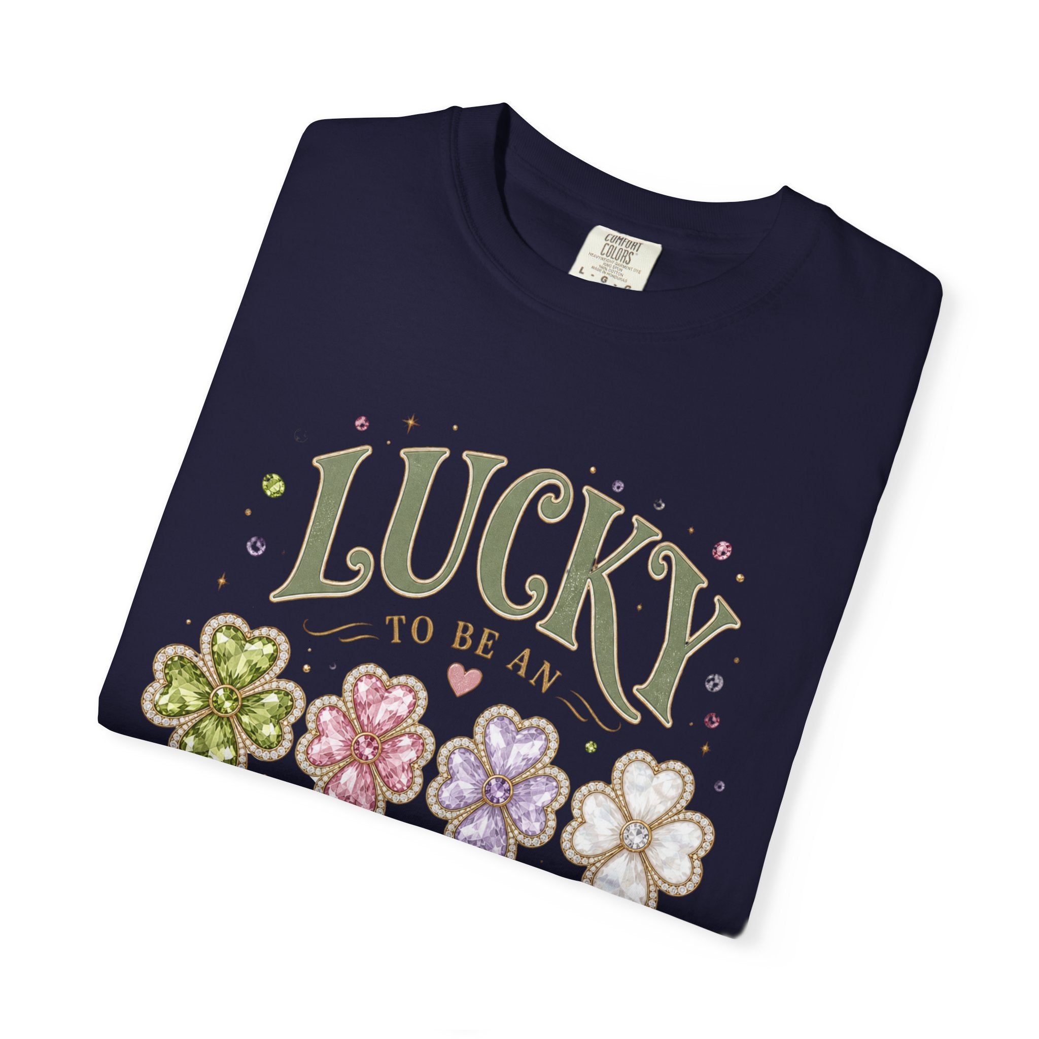 Lucky To Be an August Girl Tee - Comfort Colors