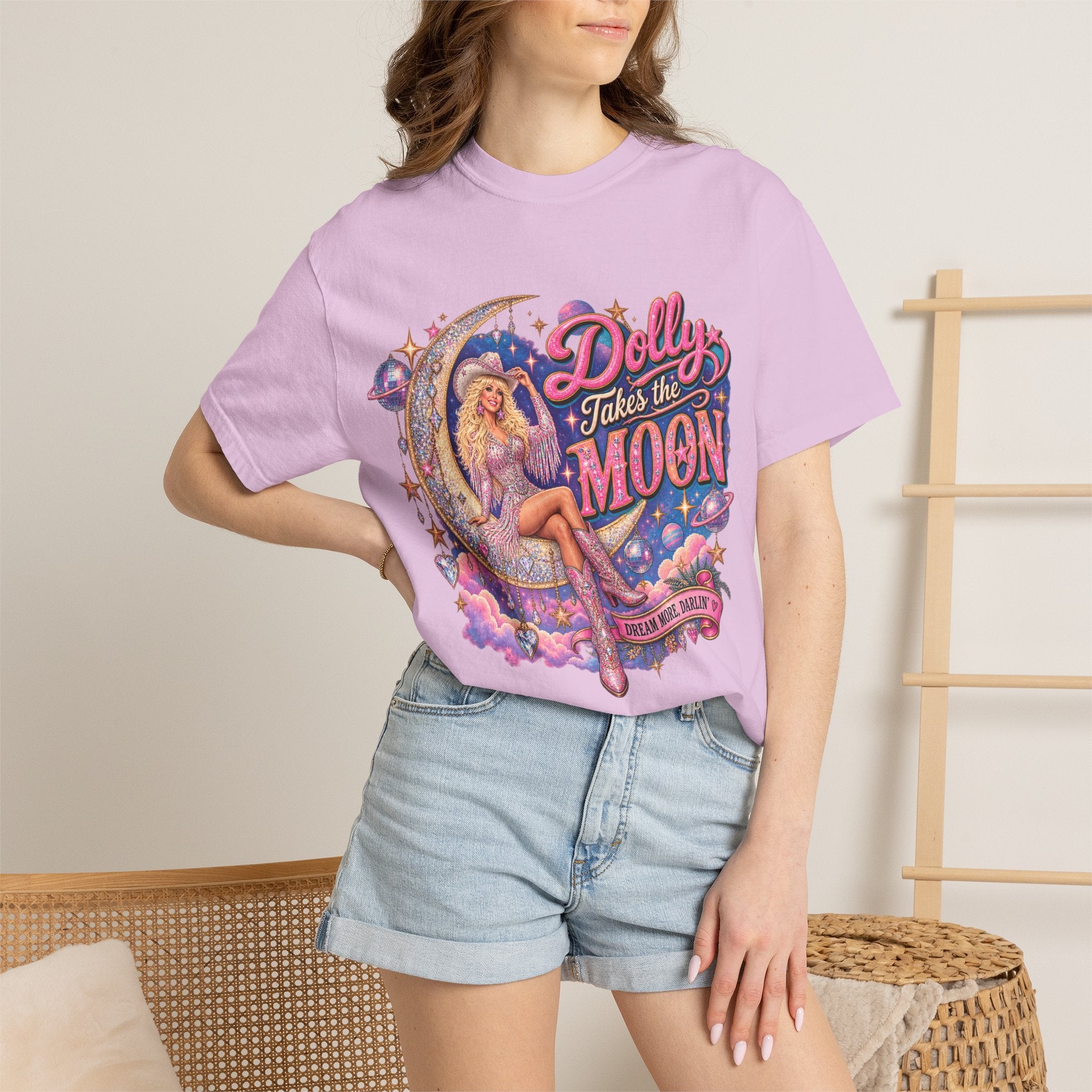 Dolly Takes The Moon Tee