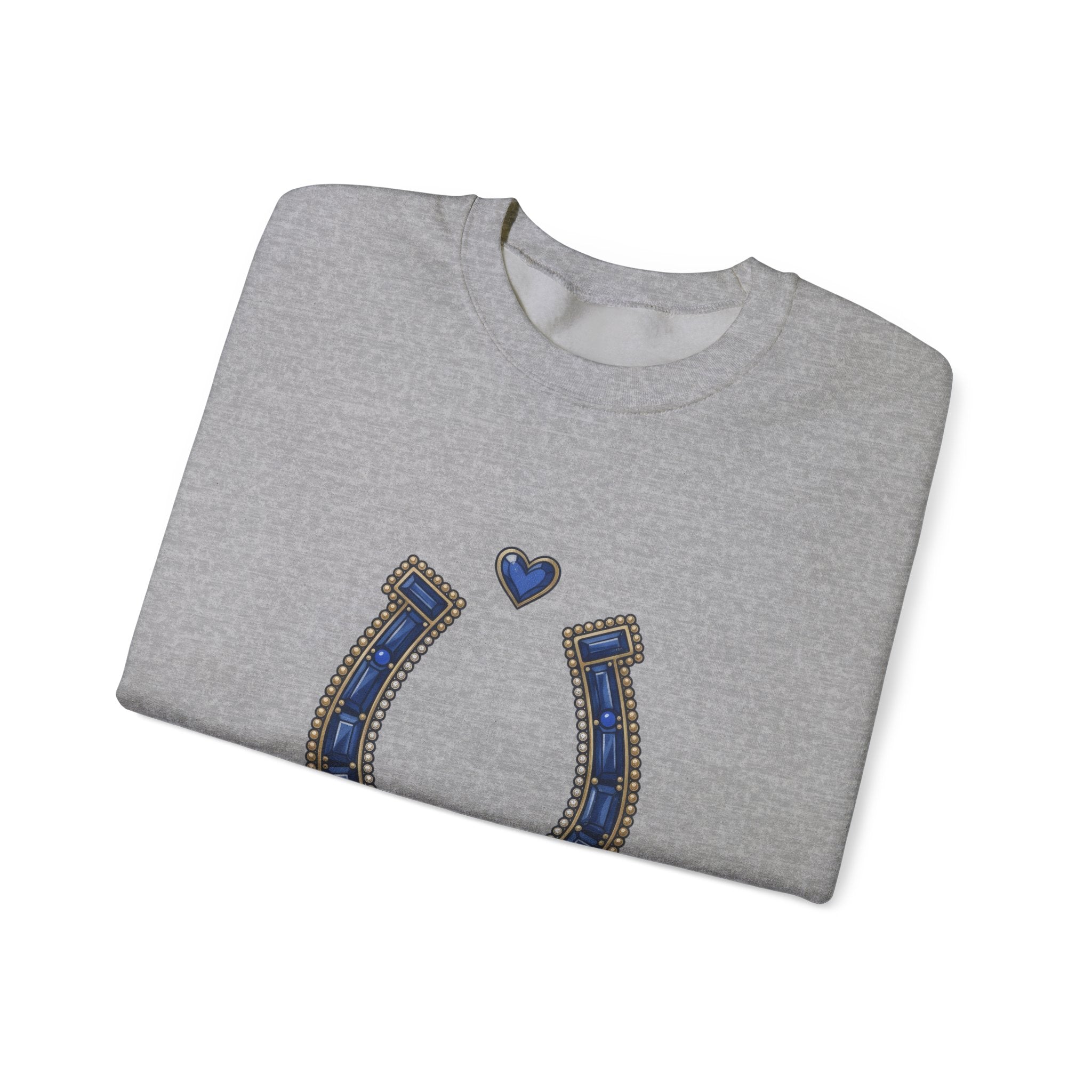The Sapphire Horseshoe Sweatshirt - Gildan
