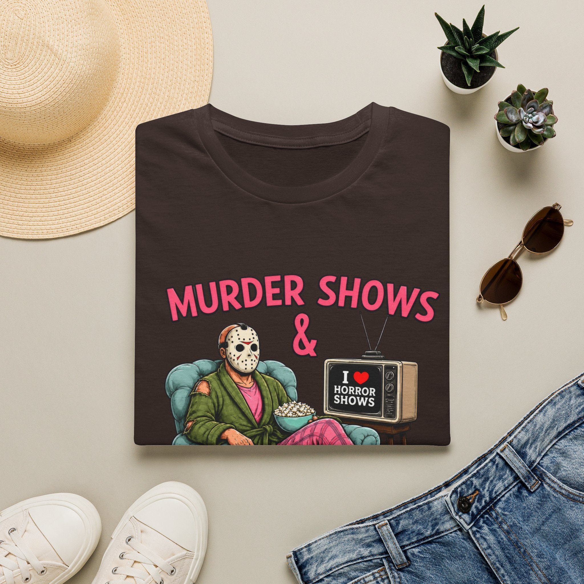 Murder Shows and Comfy Clothes Tee- Gildan