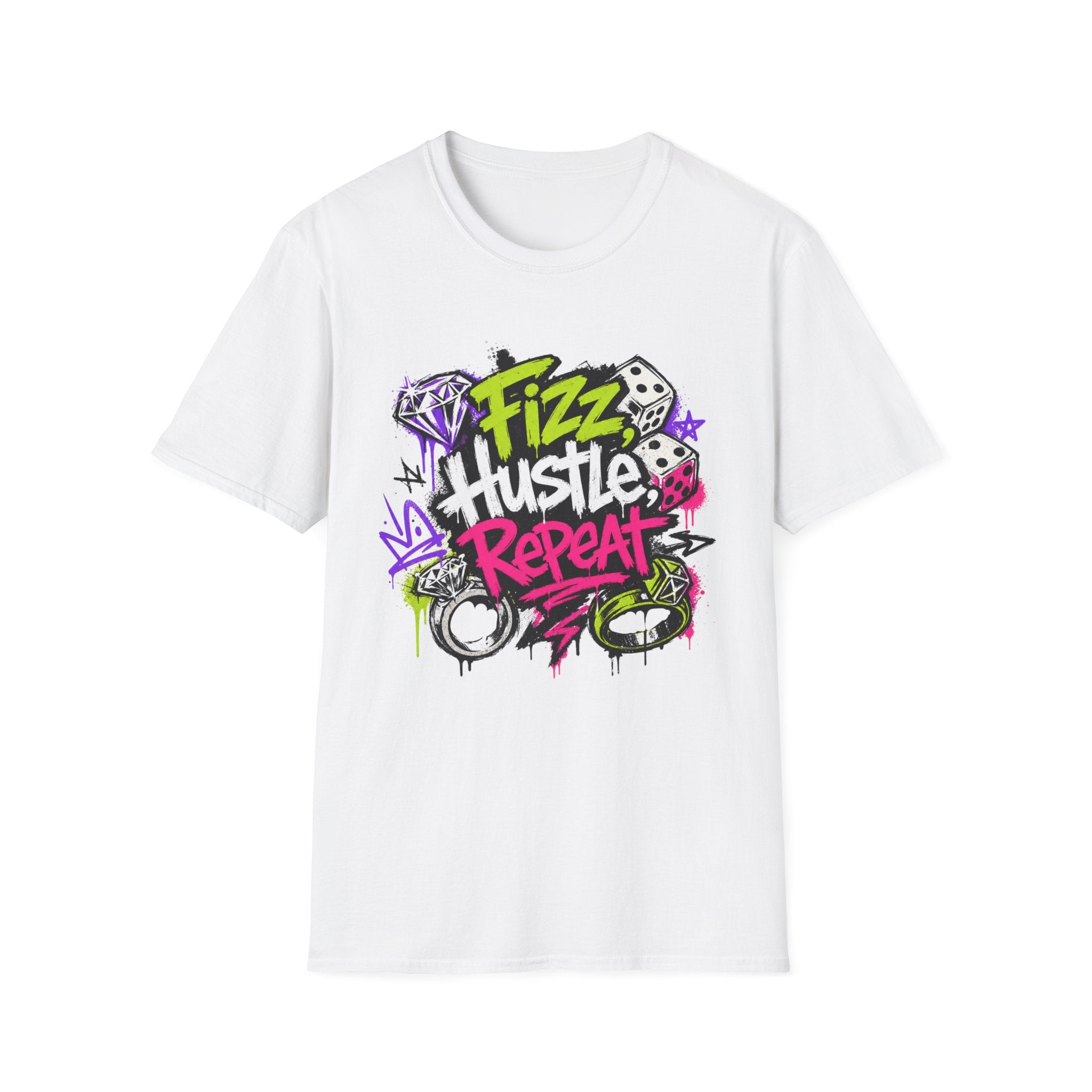 Fizz Hustle Repeat Tee - Gildan