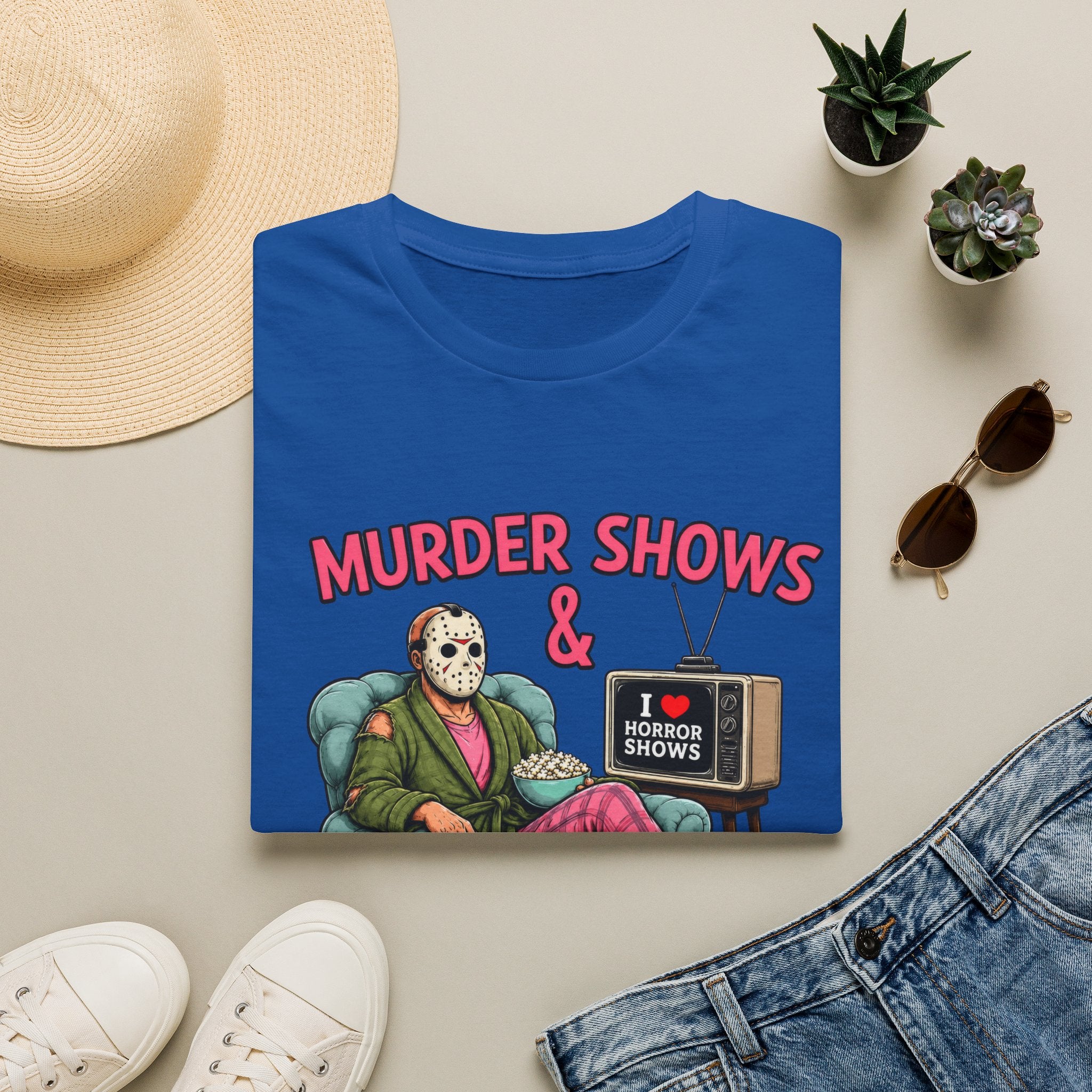 Murder Shows and Comfy Clothes Tee- Gildan