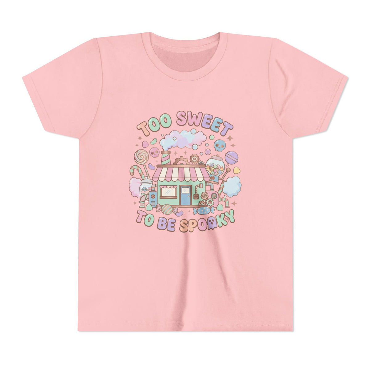Too Sweet To Be Spooky Big Kid Tee