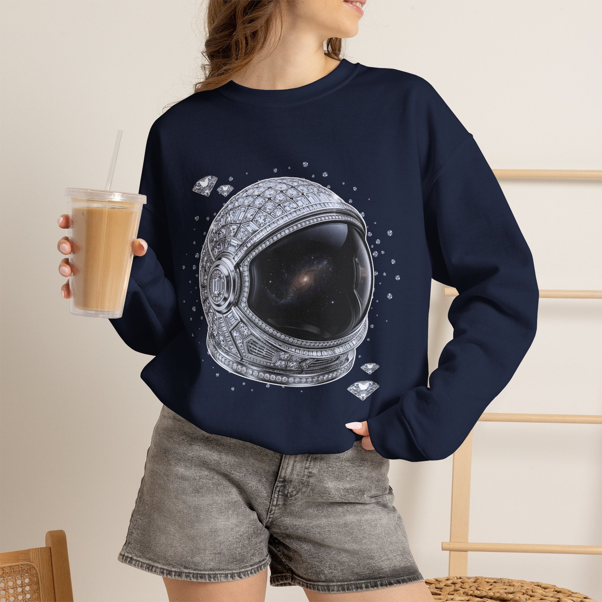 Sparkle Astronaut Sweatshirt - Gildan