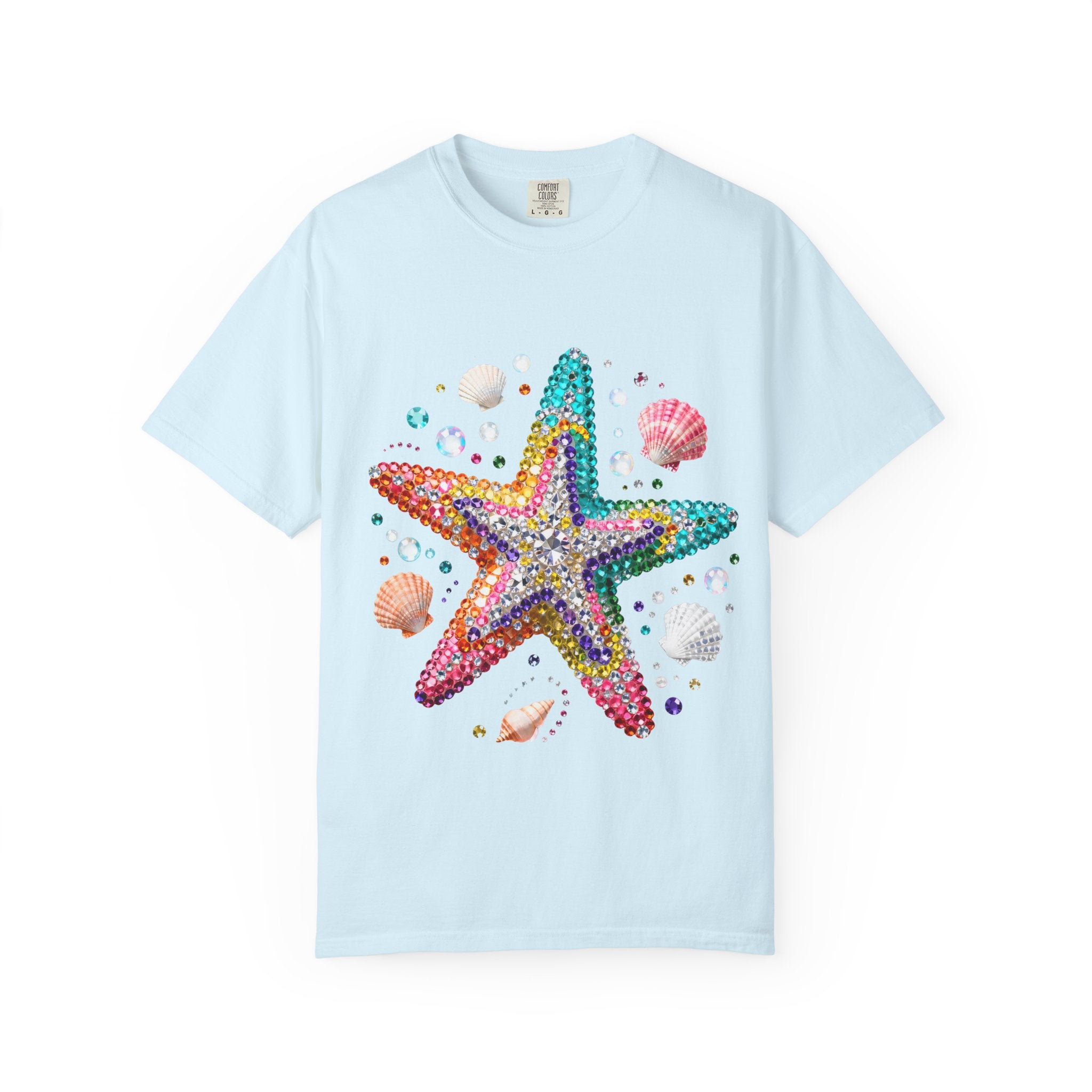 Jeweled Starfish Tee - Comfort Colors