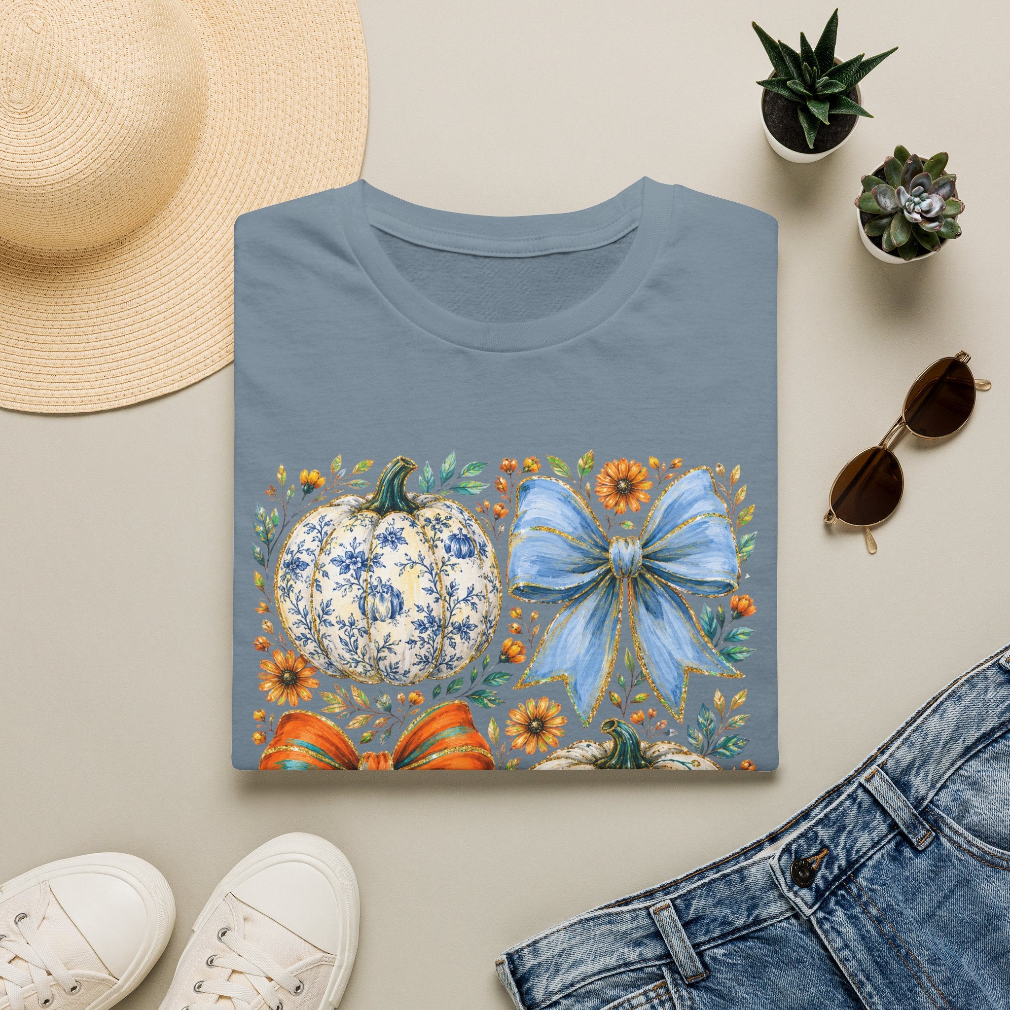 Pumpkin Bows Tee - Gildan